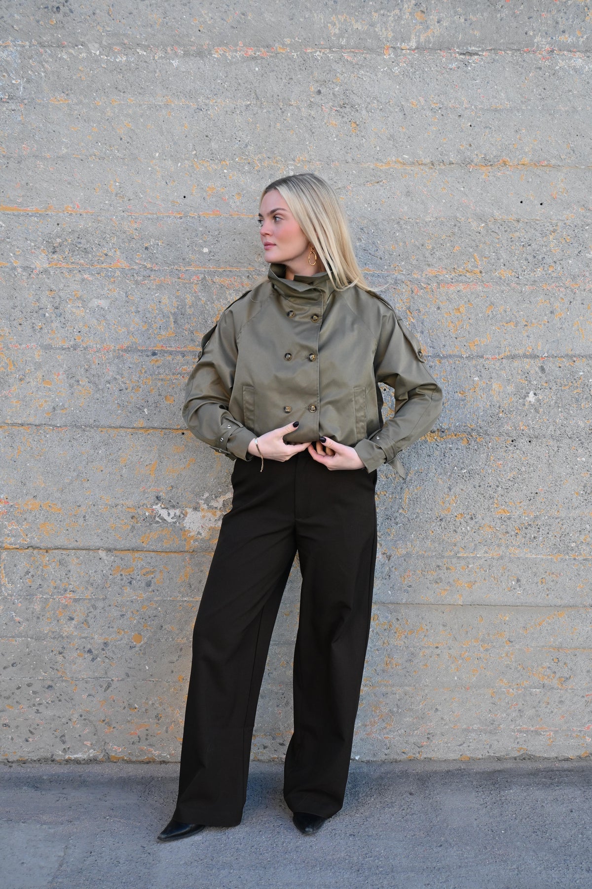 Stuttur Trench Jakki