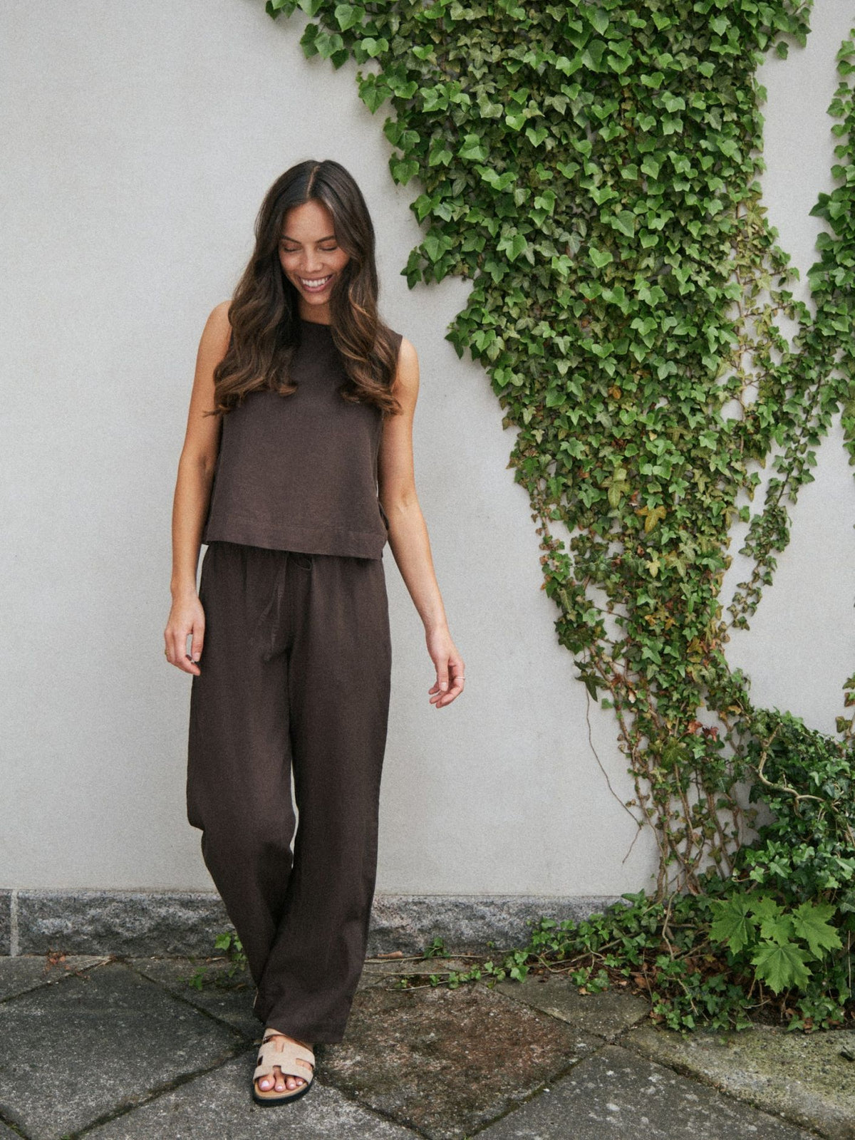 Neo Noir Sonar Linen Pants Unisex