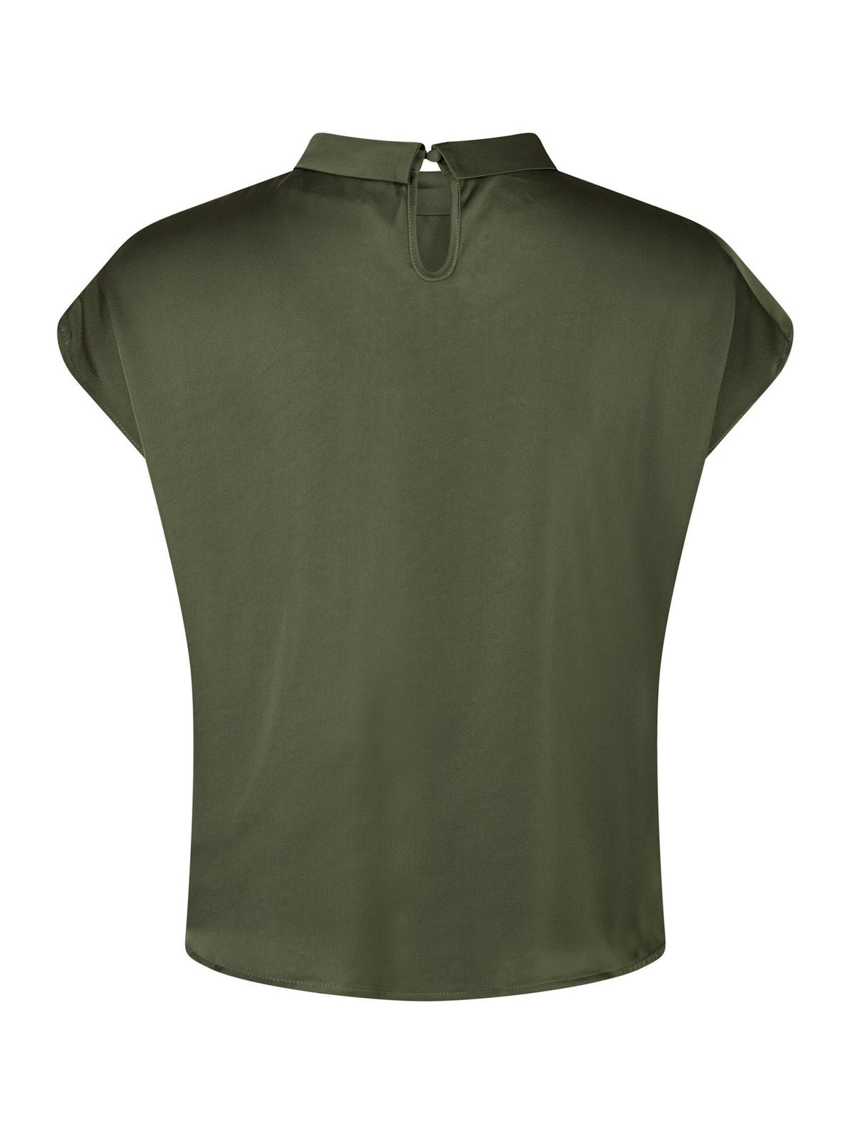 Neo Noir Fleur Drapy Satin Blouse