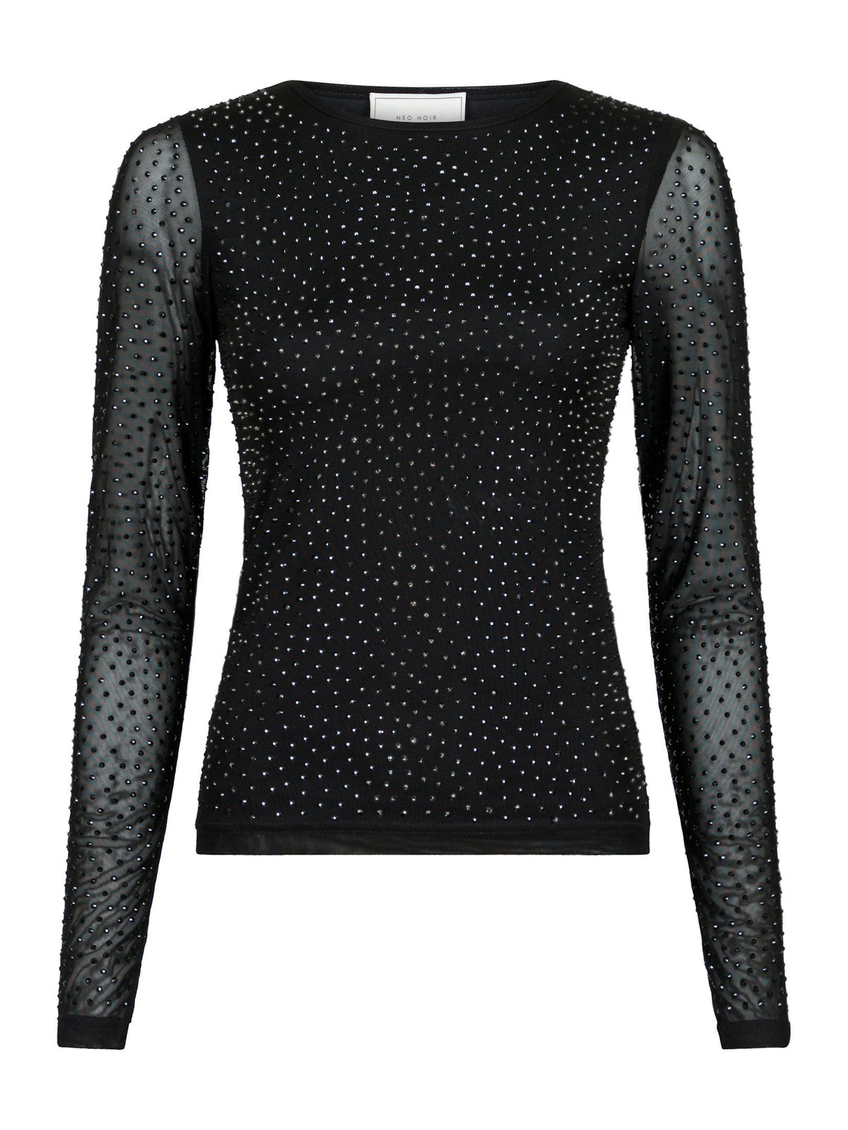 Neo Noir Basira Stone Mesh Blouse