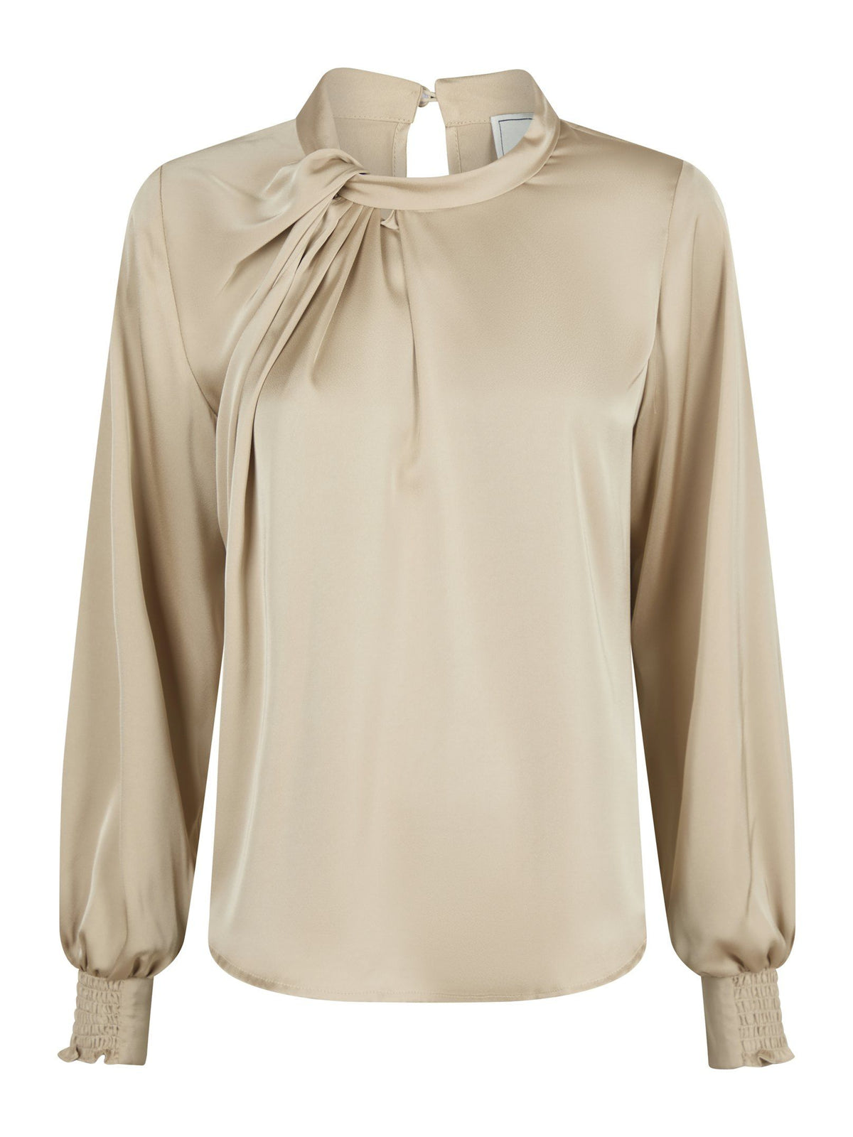 Neo Noir Fairy Drapy Satin Blouse