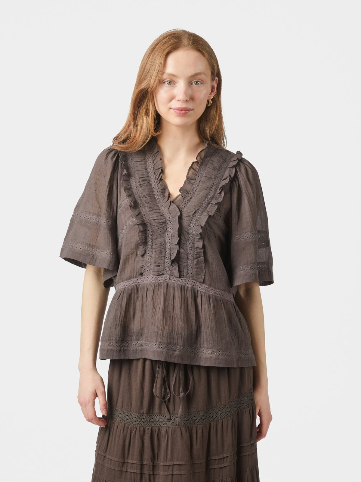 Neo Noir Evienne S Voile Top