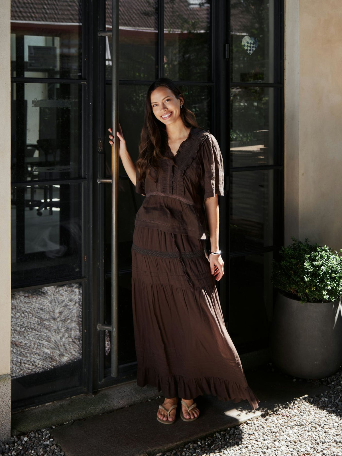 Neo Noir Evienne S Voile Top