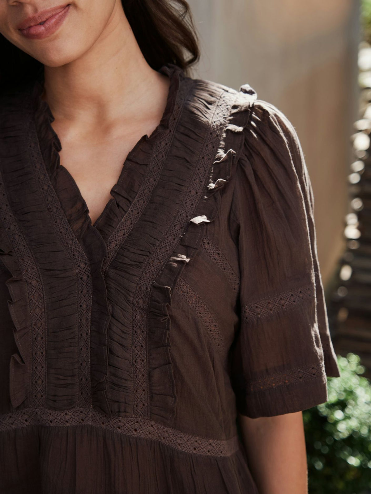 Neo Noir Evienne S Voile Top