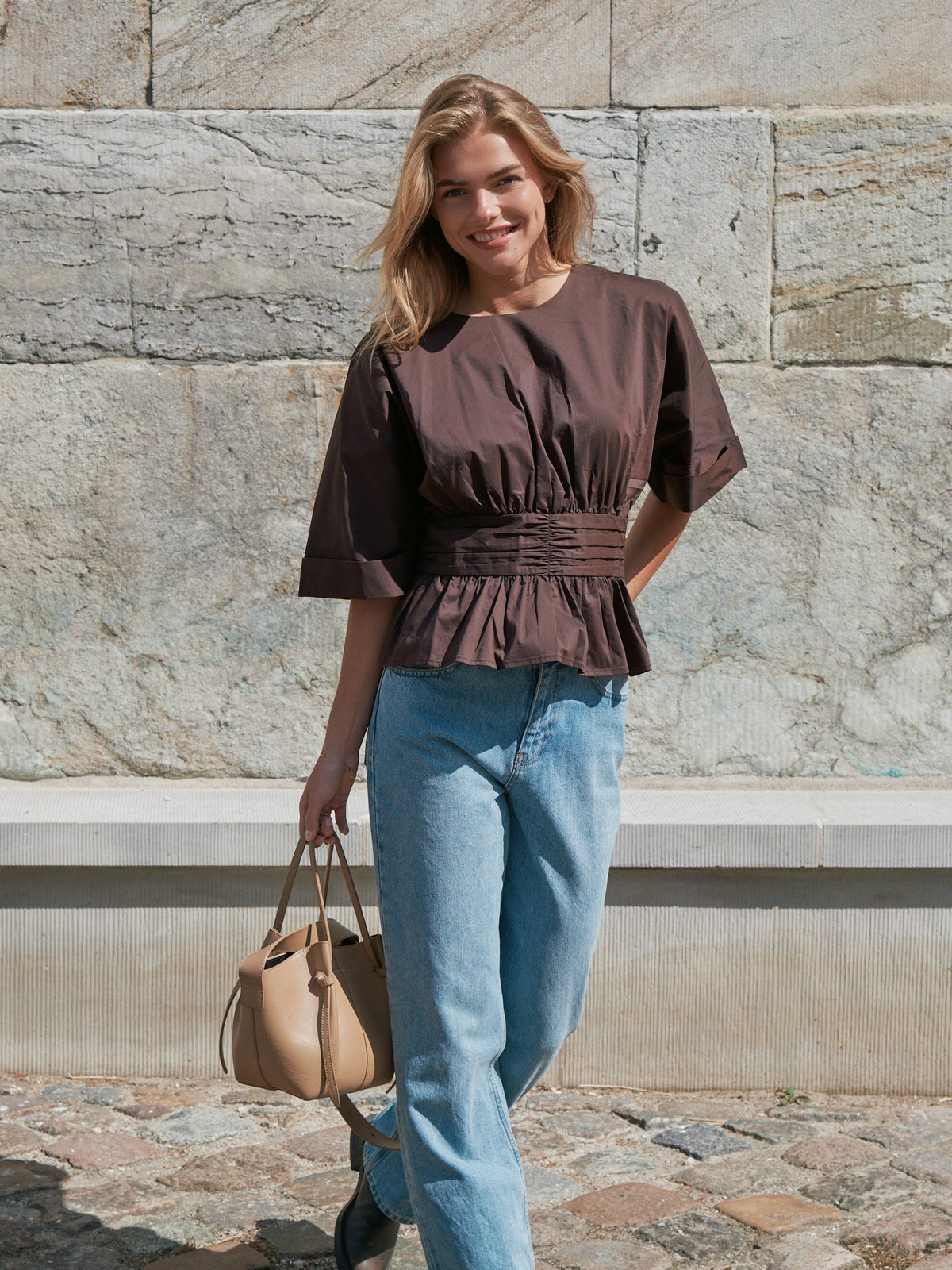 Neo Noir  Annegret Poplin Blouse