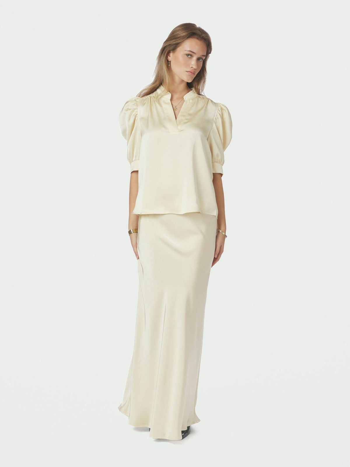 Neo Noir Roella Heavy Sateen Blouse