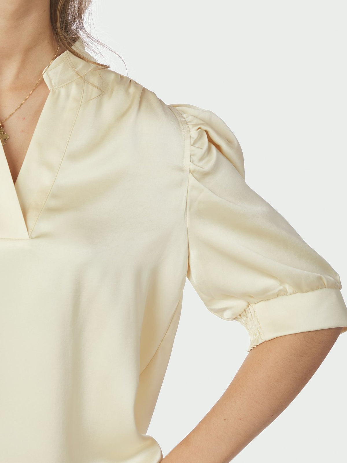 Neo Noir Roella Heavy Sateen Blouse