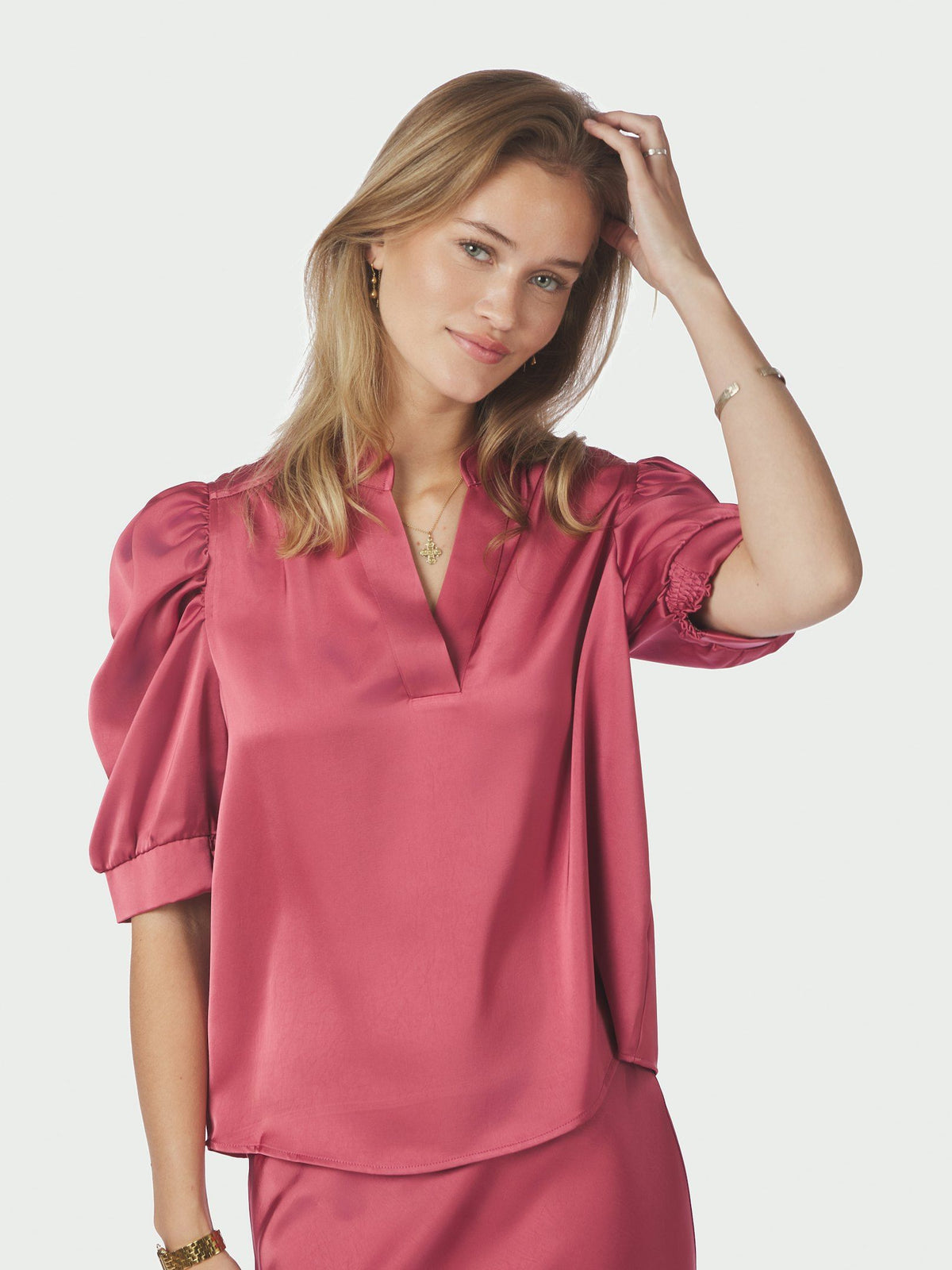 Neo Noir Roella Heavy Sateen Blouse