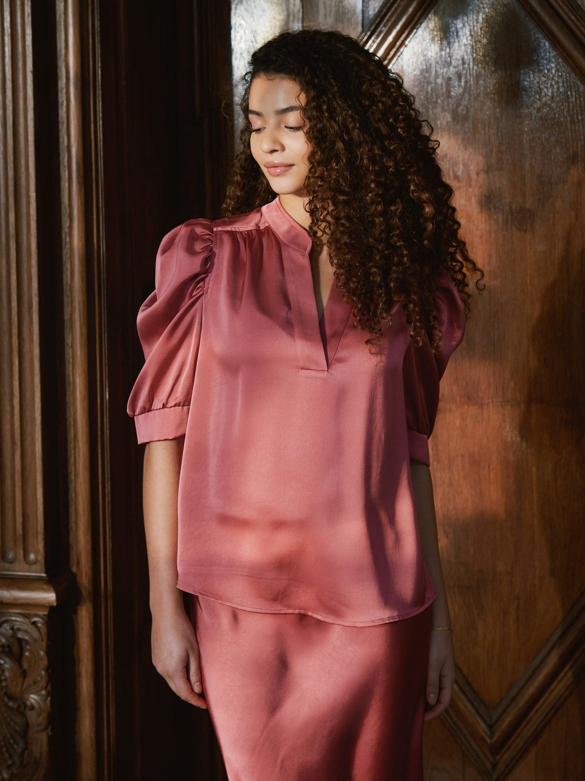 Neo Noir Roella Heavy Sateen Blouse