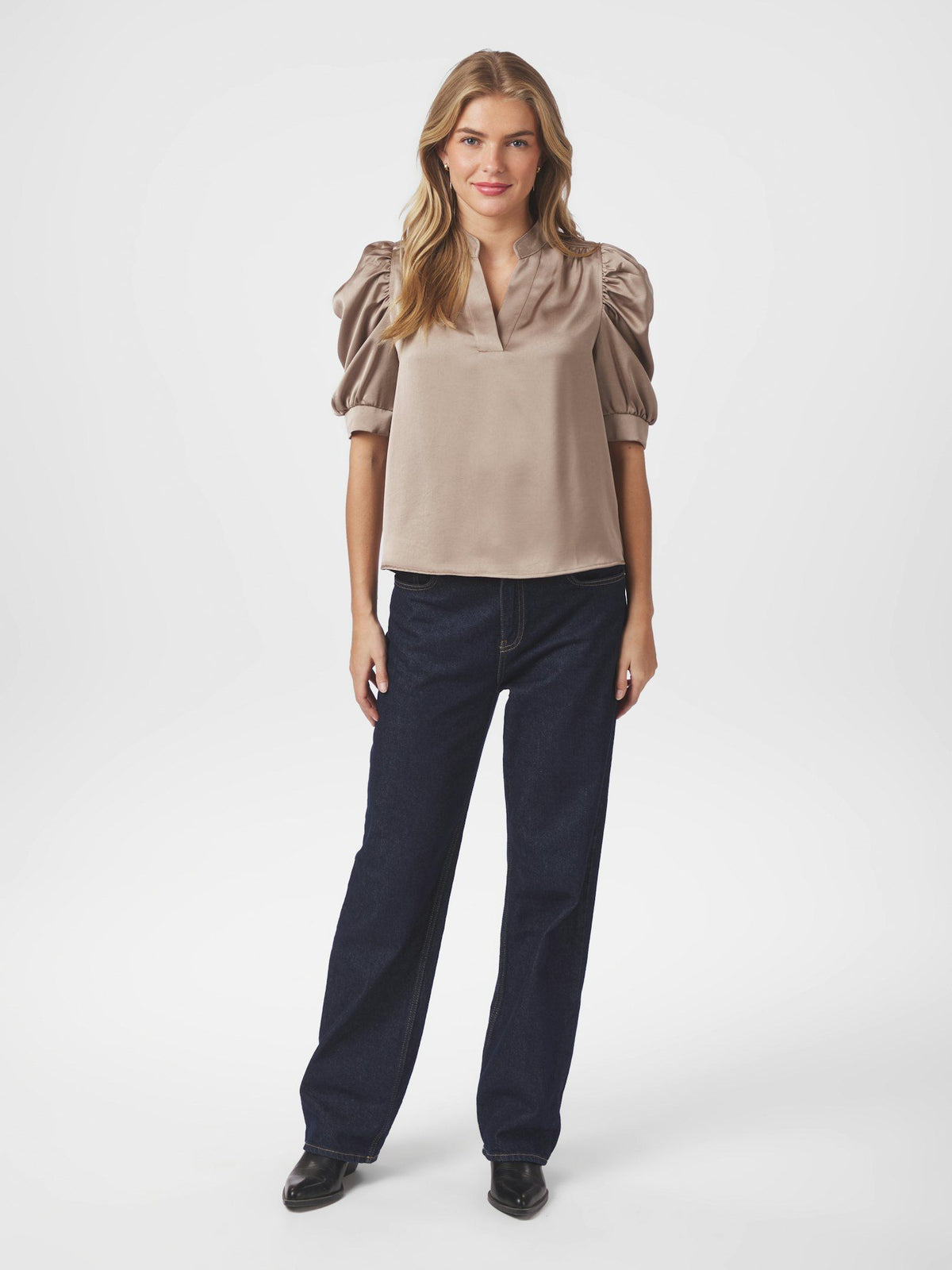 Neo Noir Roella Heavy Sateen Blouse