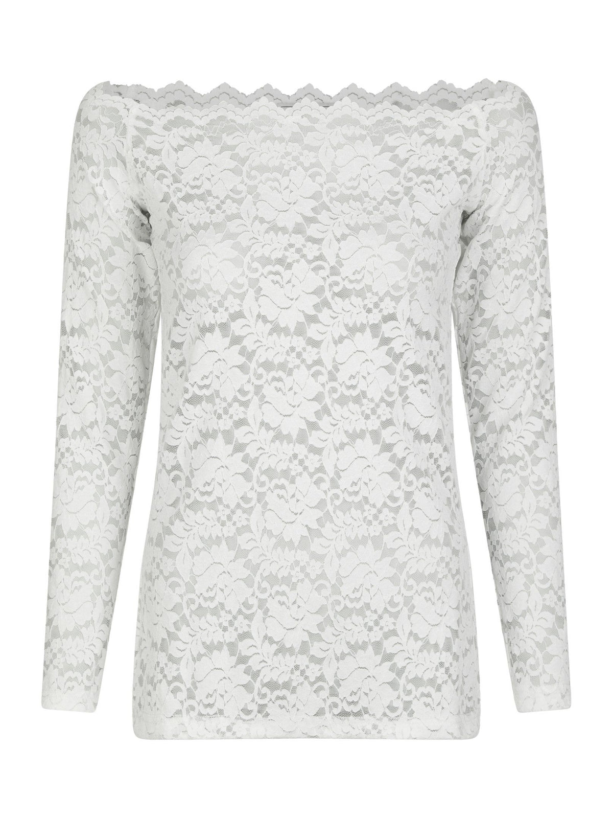 Neo Noir  Casadi Lace Flower Blouse