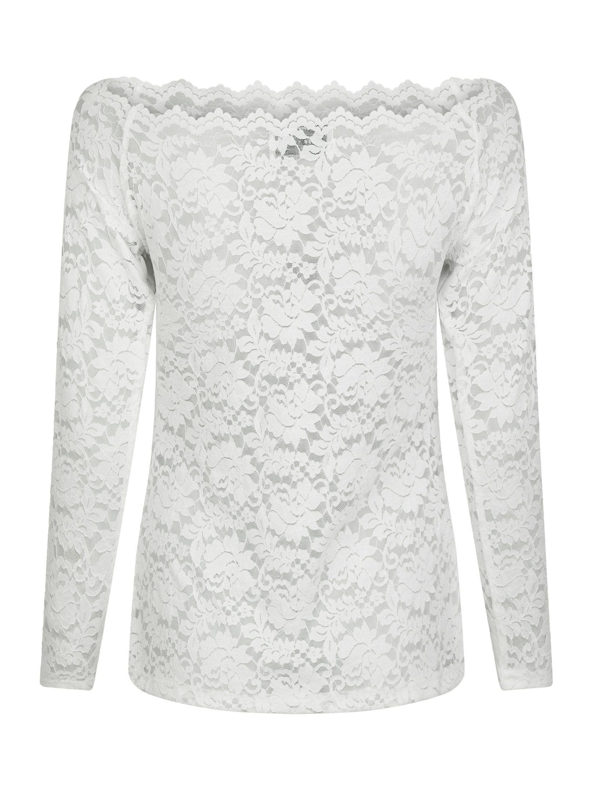 Neo Noir  Casadi Lace Flower Blouse