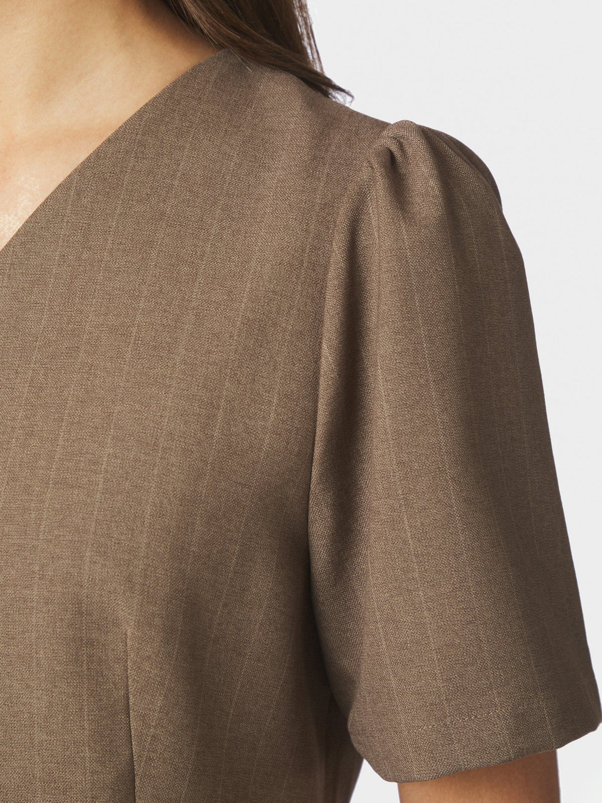 Neo Noir Jules Pinstripe Blouse