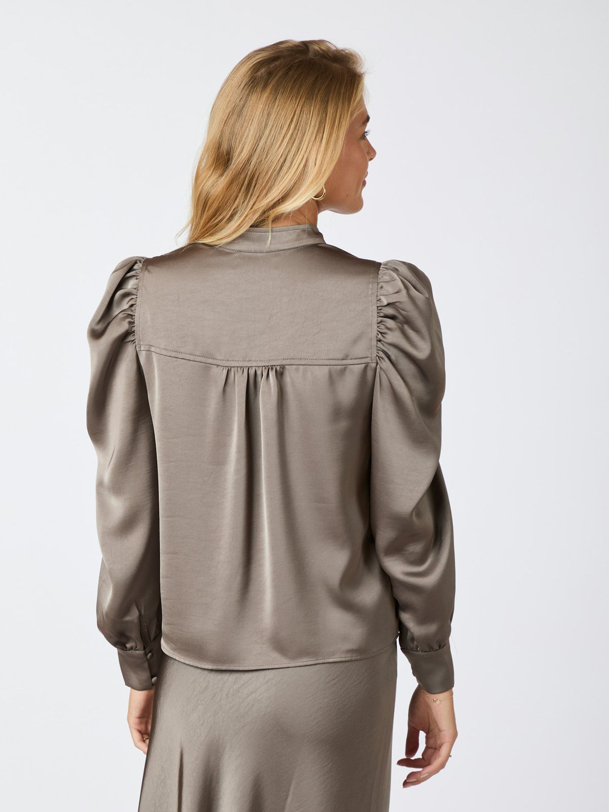 Neo Noir Rosslyn Heavy Sateen Blouse