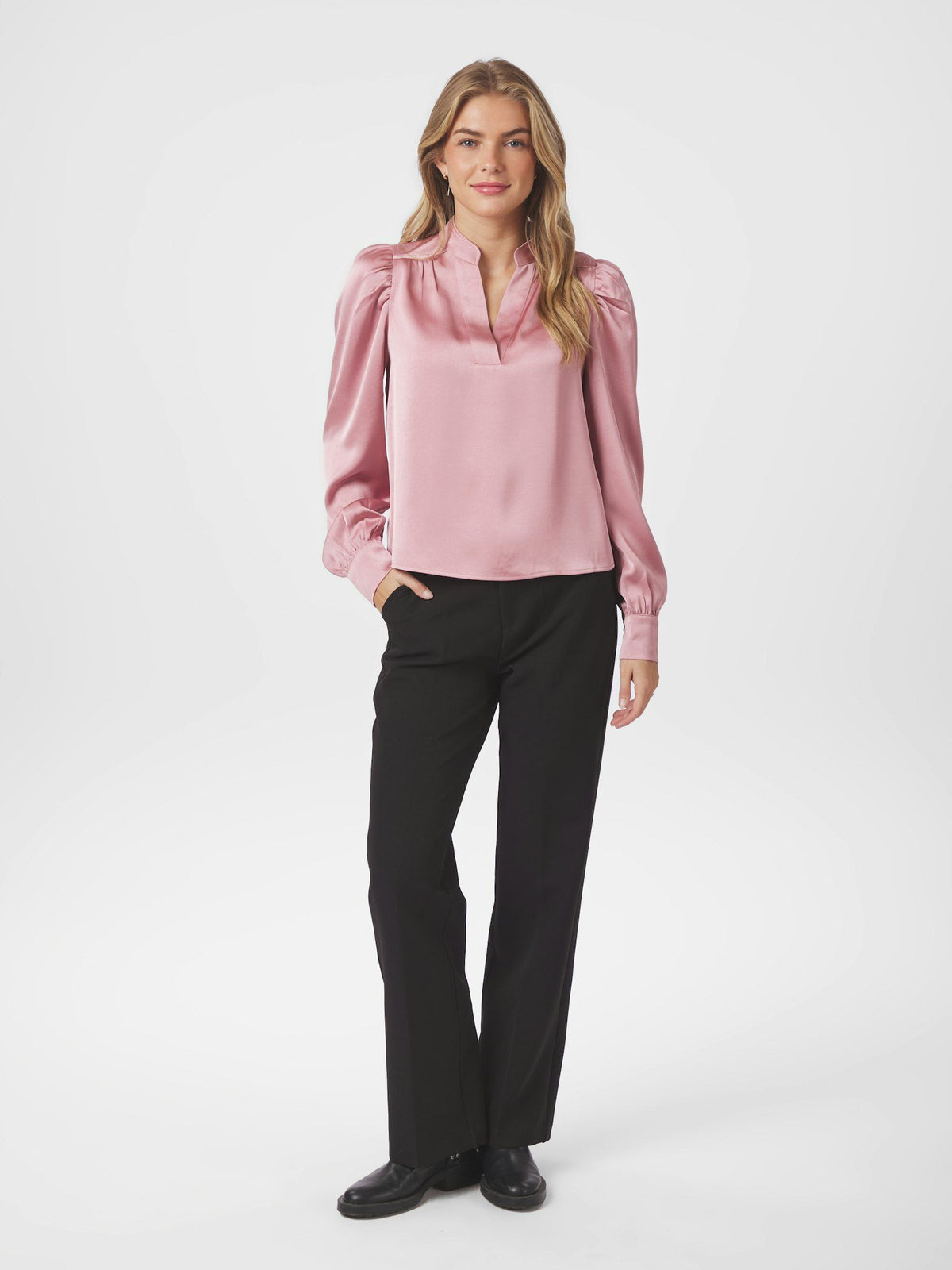 Neo Noir Rosslyn Heavy Sateen Blouse