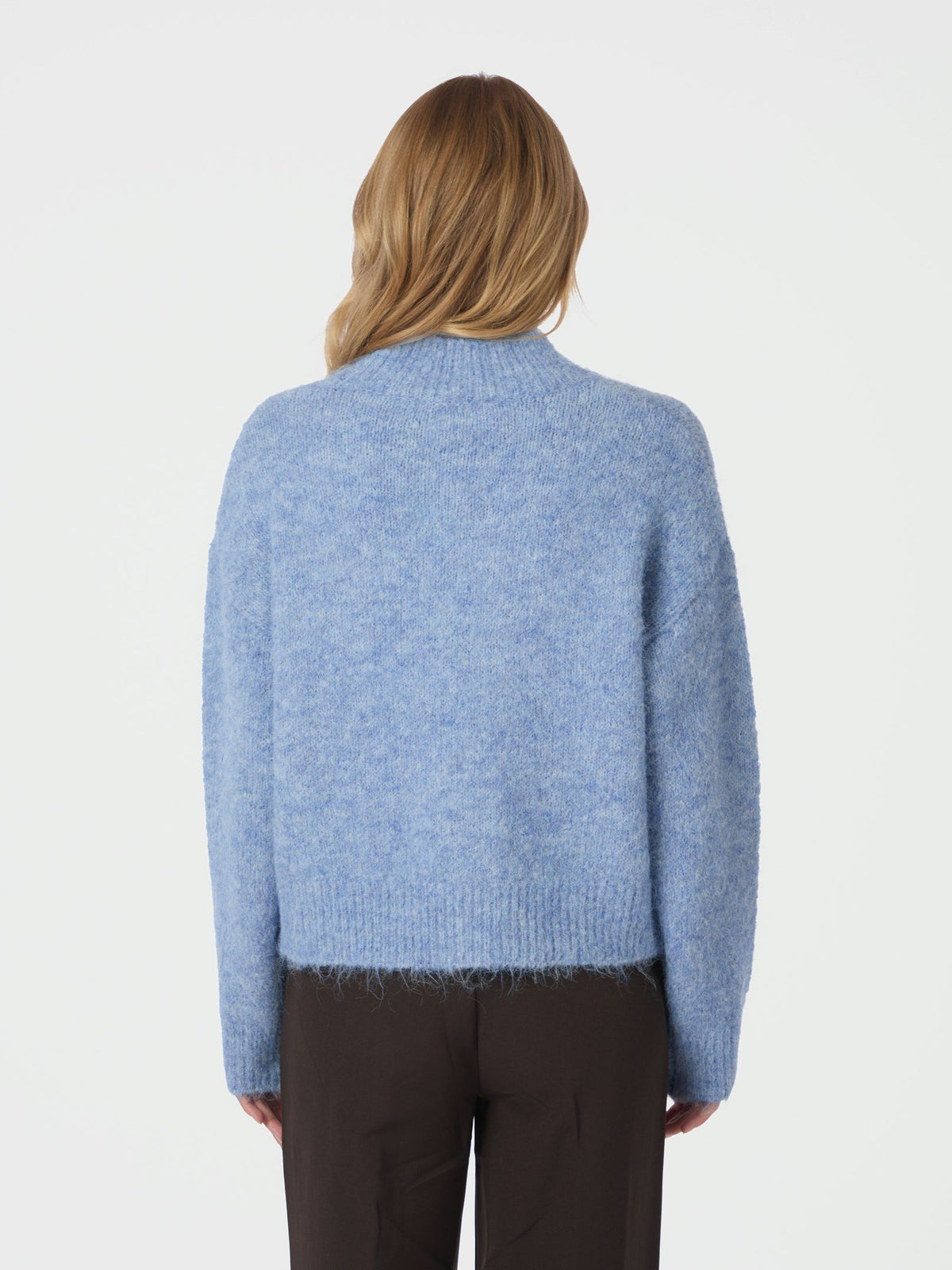 Neo Noir Paulina Fluffy Knit Blouse