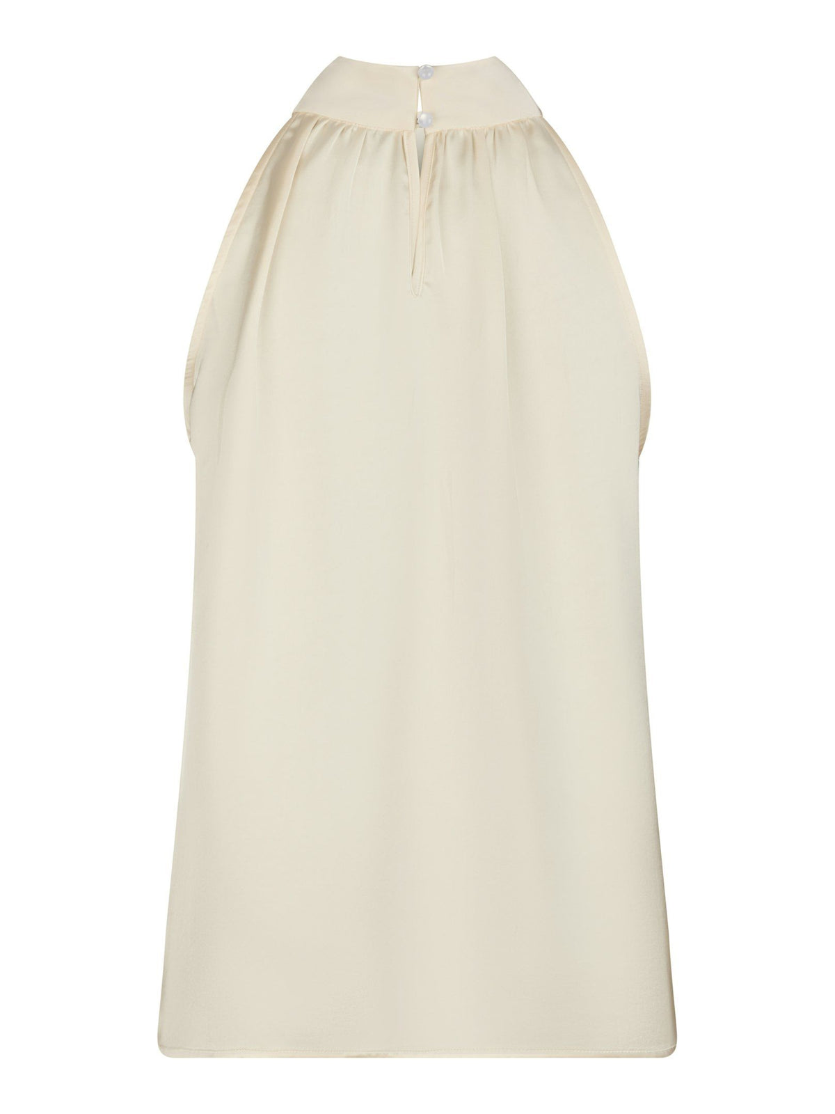 Neo Noir Rosette Crinkle Sateen Top
