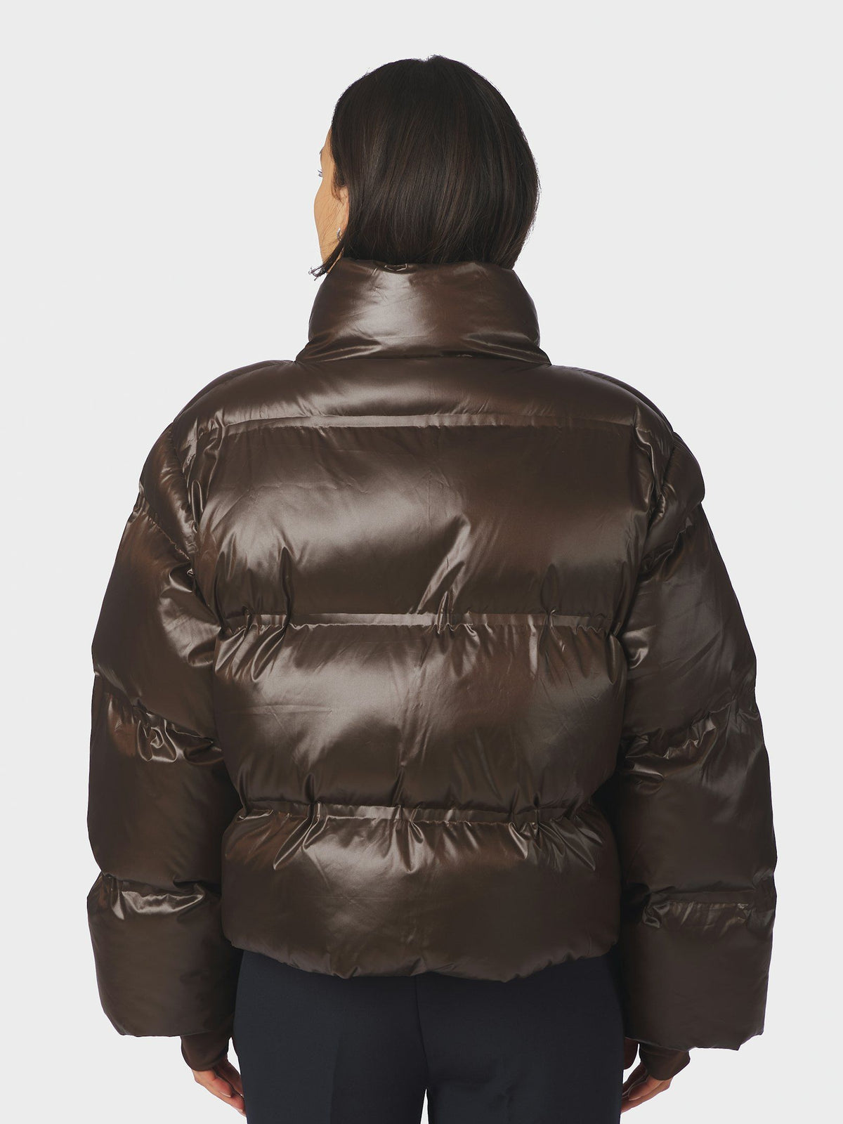 Neo Noir Rhea Shiny Puffer Jacket