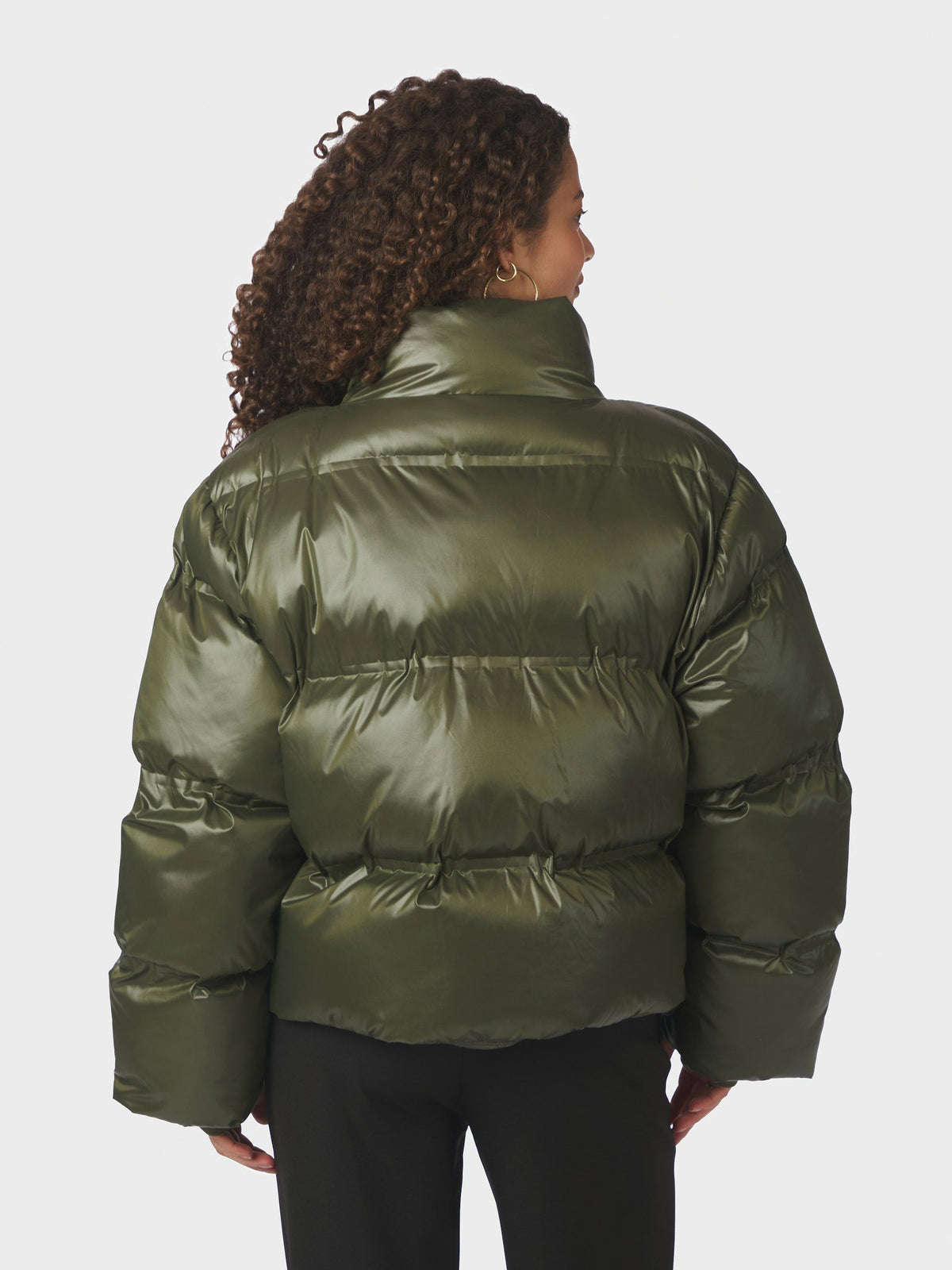 Neo Noir Rhea Shiny Puffer Jacket