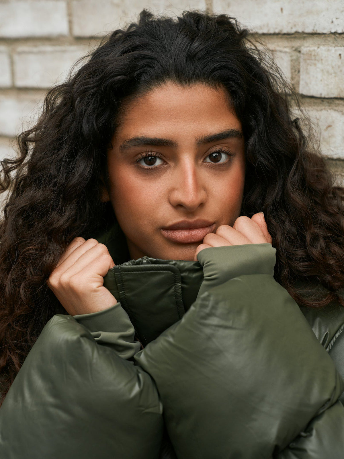 Neo Noir Rhea Shiny Puffer Jacket