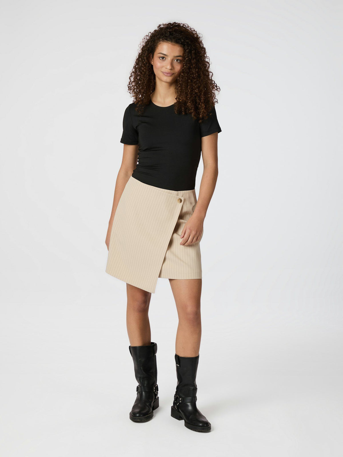 Neo Noir Petrani Pinstriped Skirt