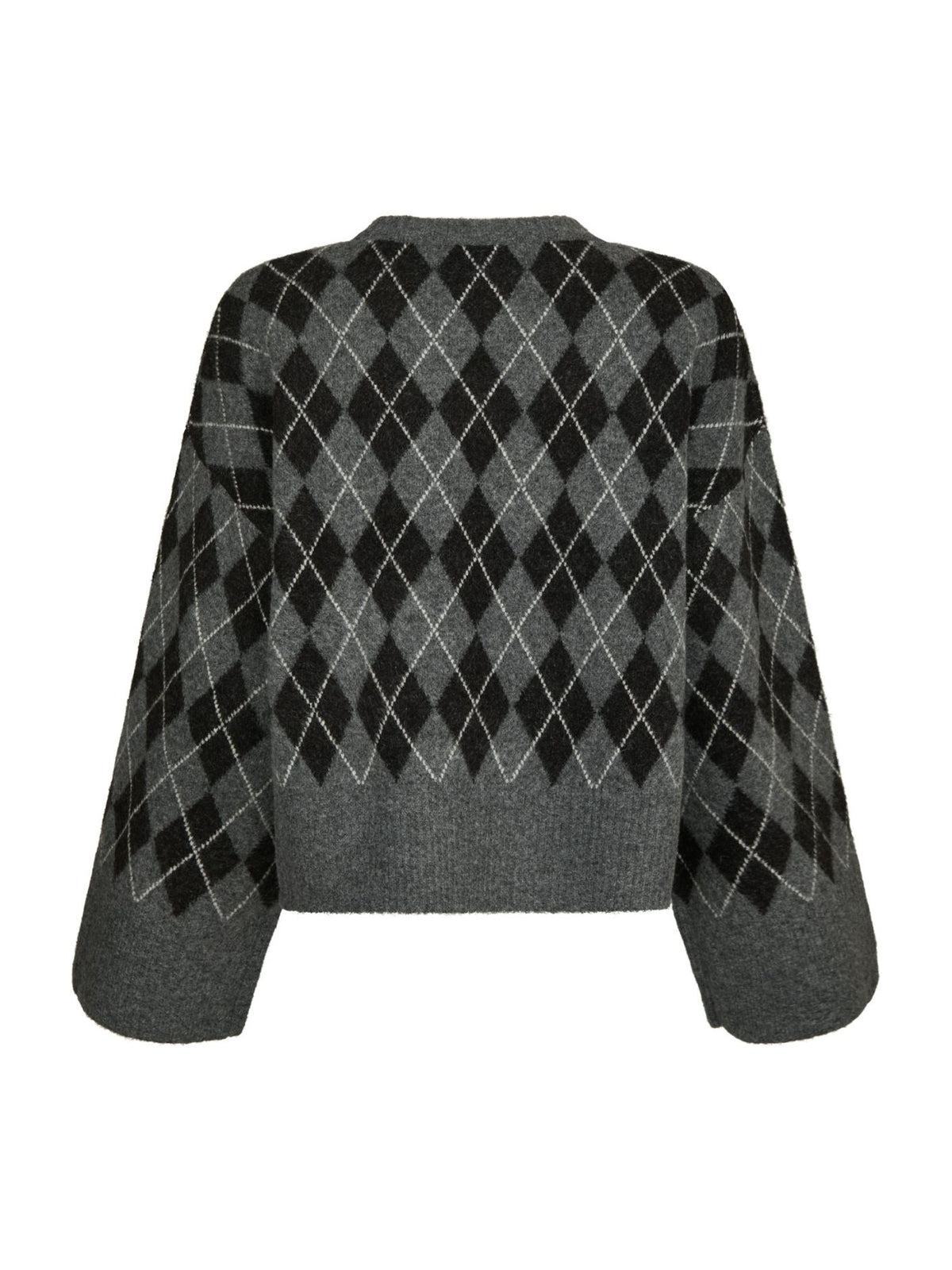 Neo Noir Kick Check Knit Blouse