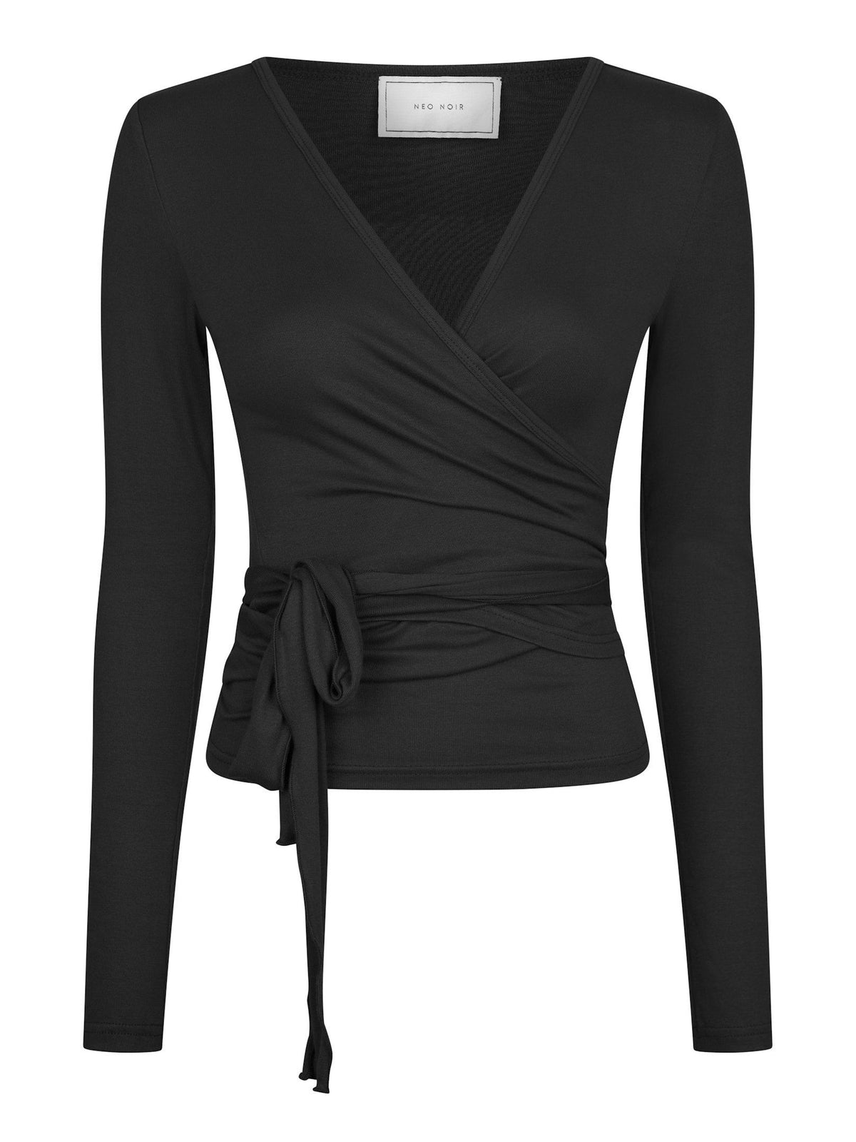 Neo Noir Nia Jersey Wrap Blouse