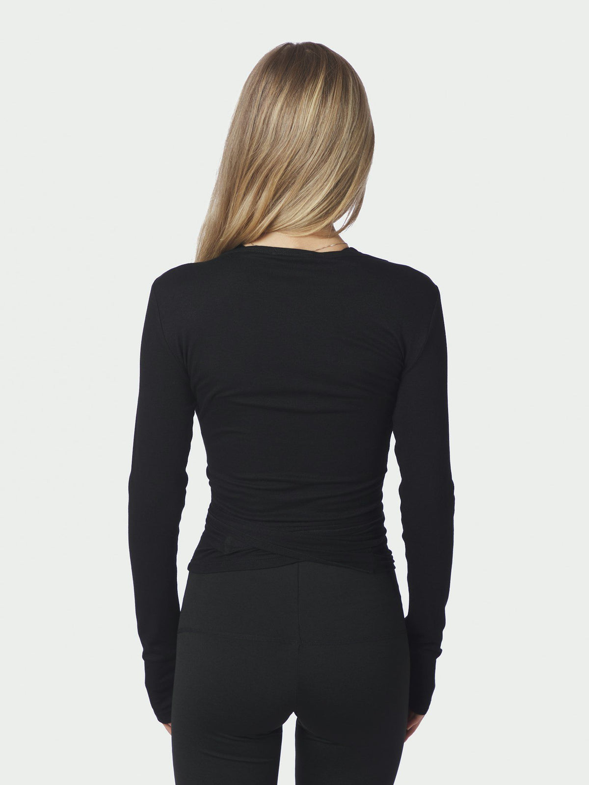 Neo Noir Nia Jersey Wrap Blouse