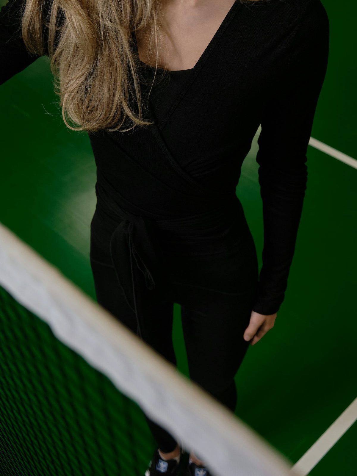 Neo Noir Nia Jersey Wrap Blouse