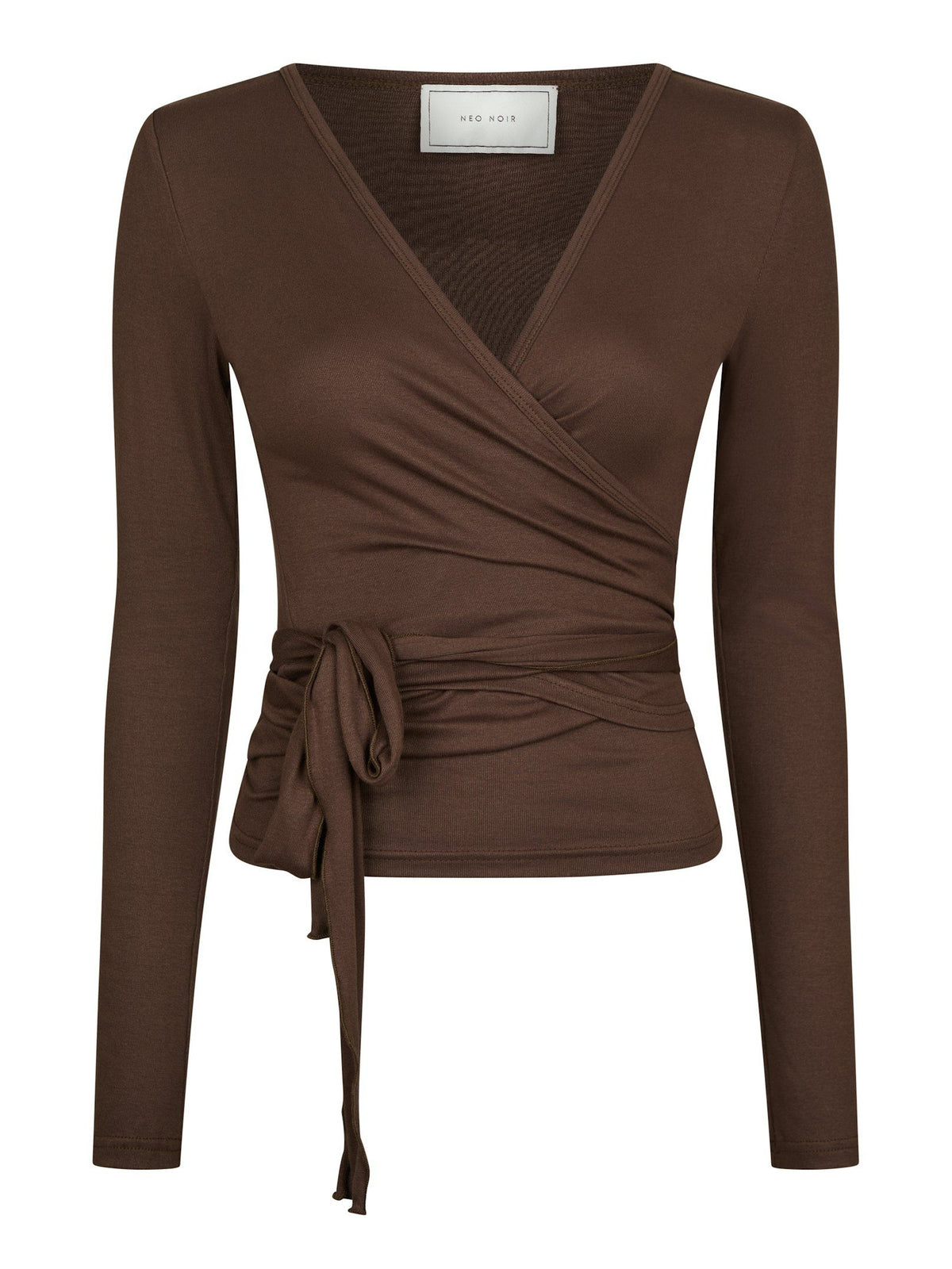 Neo Noir Nia Jersey Wrap Blouse