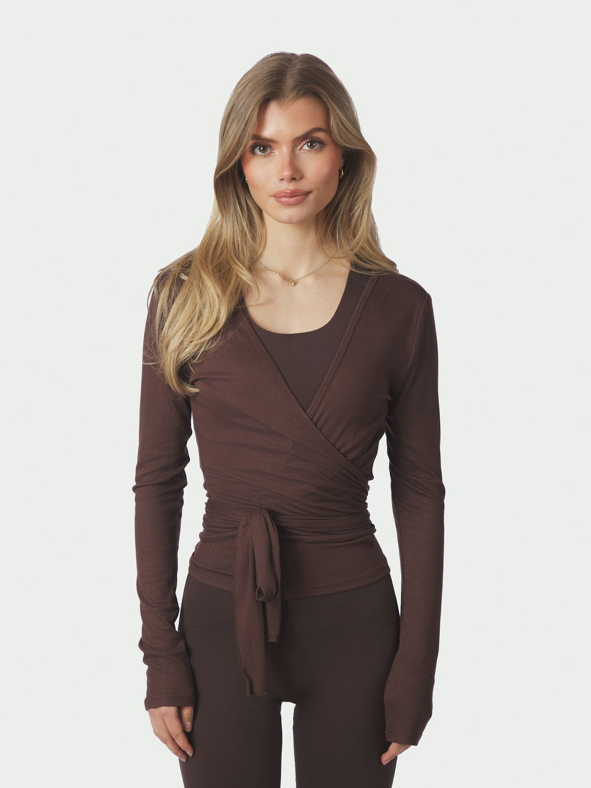 Neo Noir Nia Jersey Wrap Blouse
