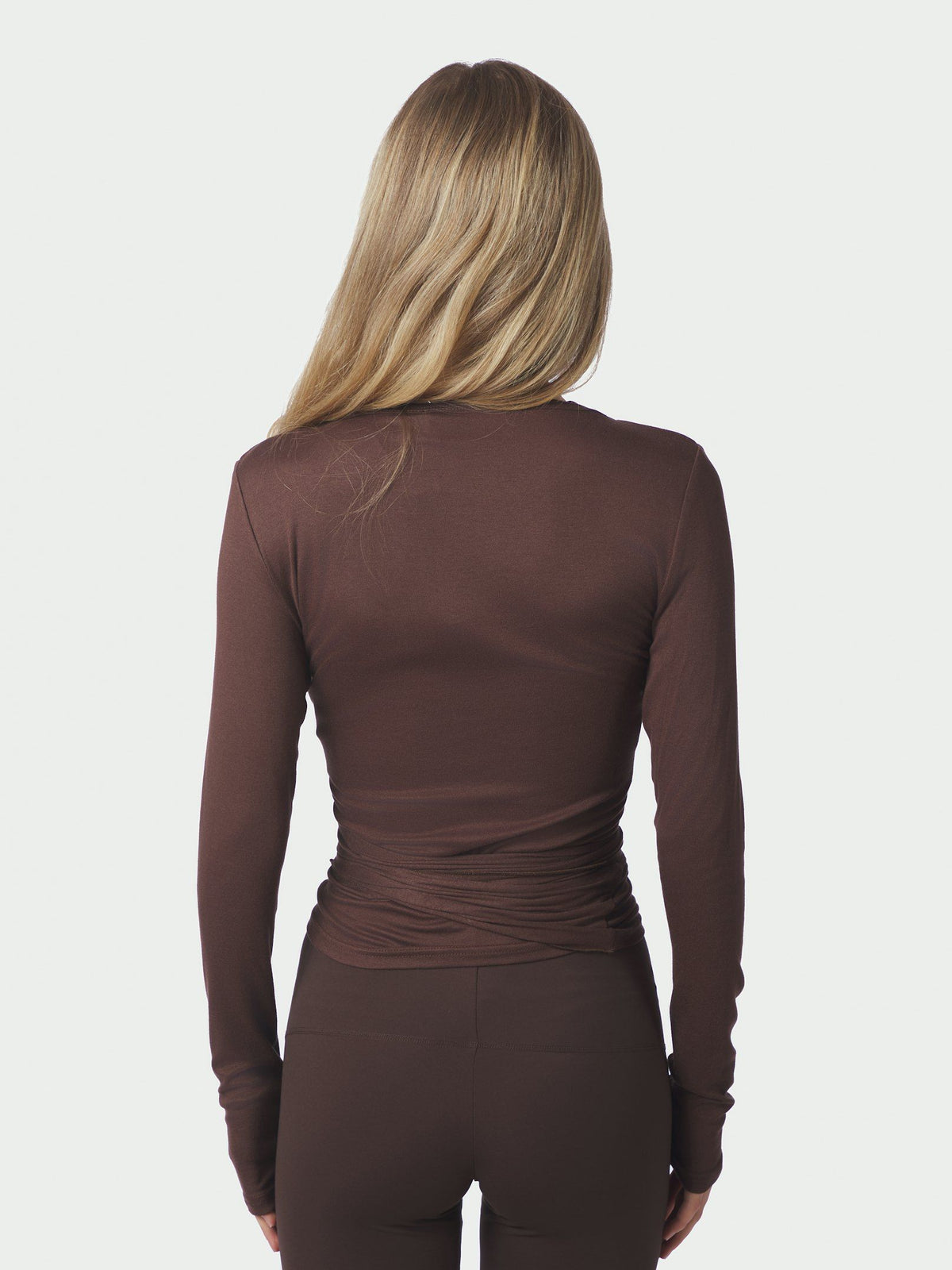 Neo Noir Nia Jersey Wrap Blouse