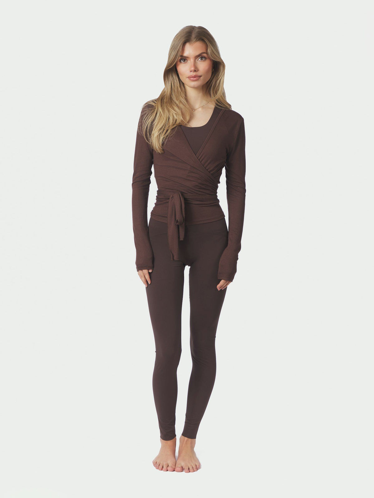 Neo Noir Nia Jersey Wrap Blouse