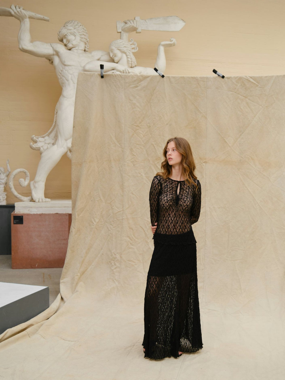 Neo Noir mariya Lace Skirt