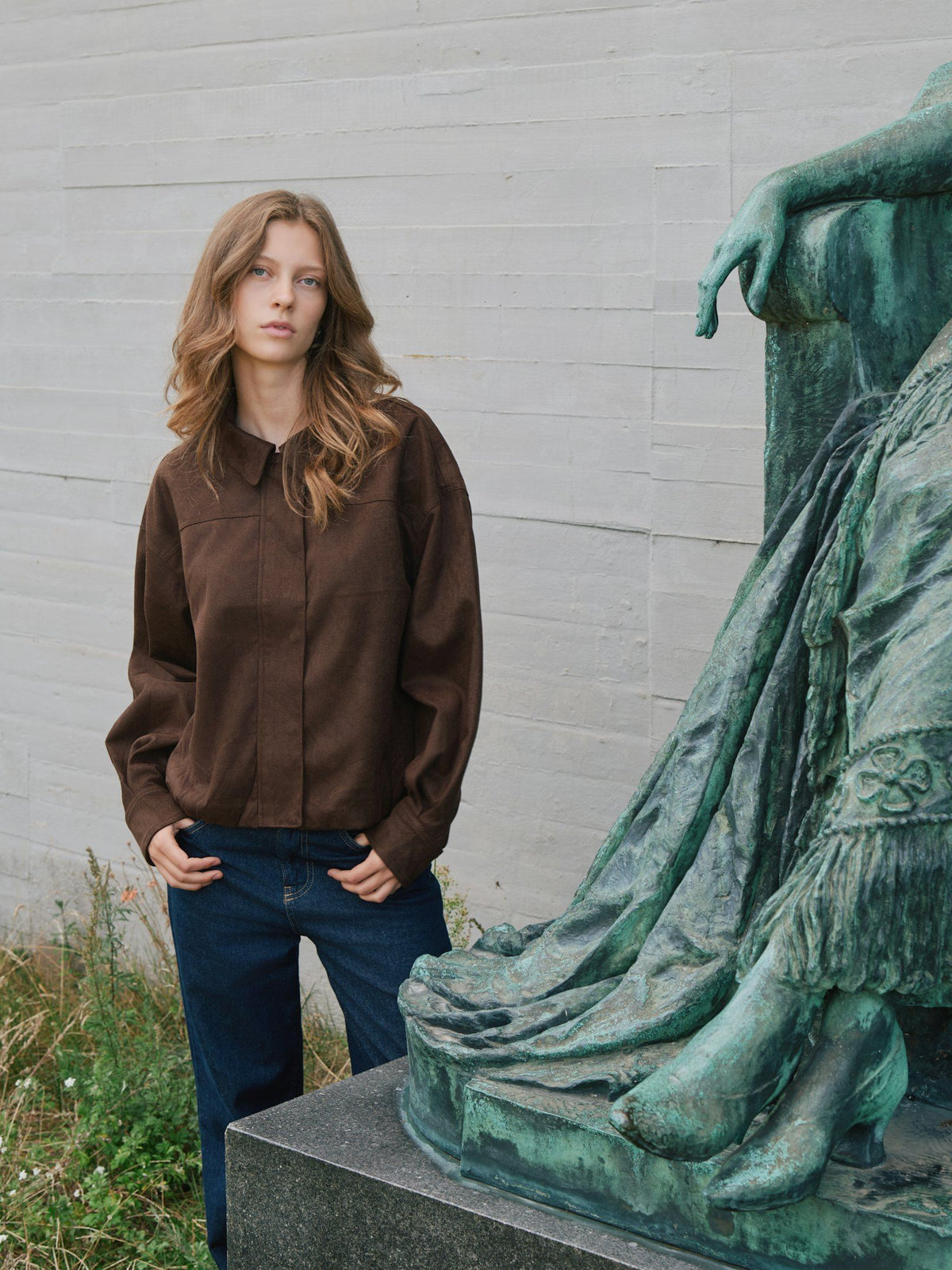 Neo Noir Rubby Faux Suede Jacket