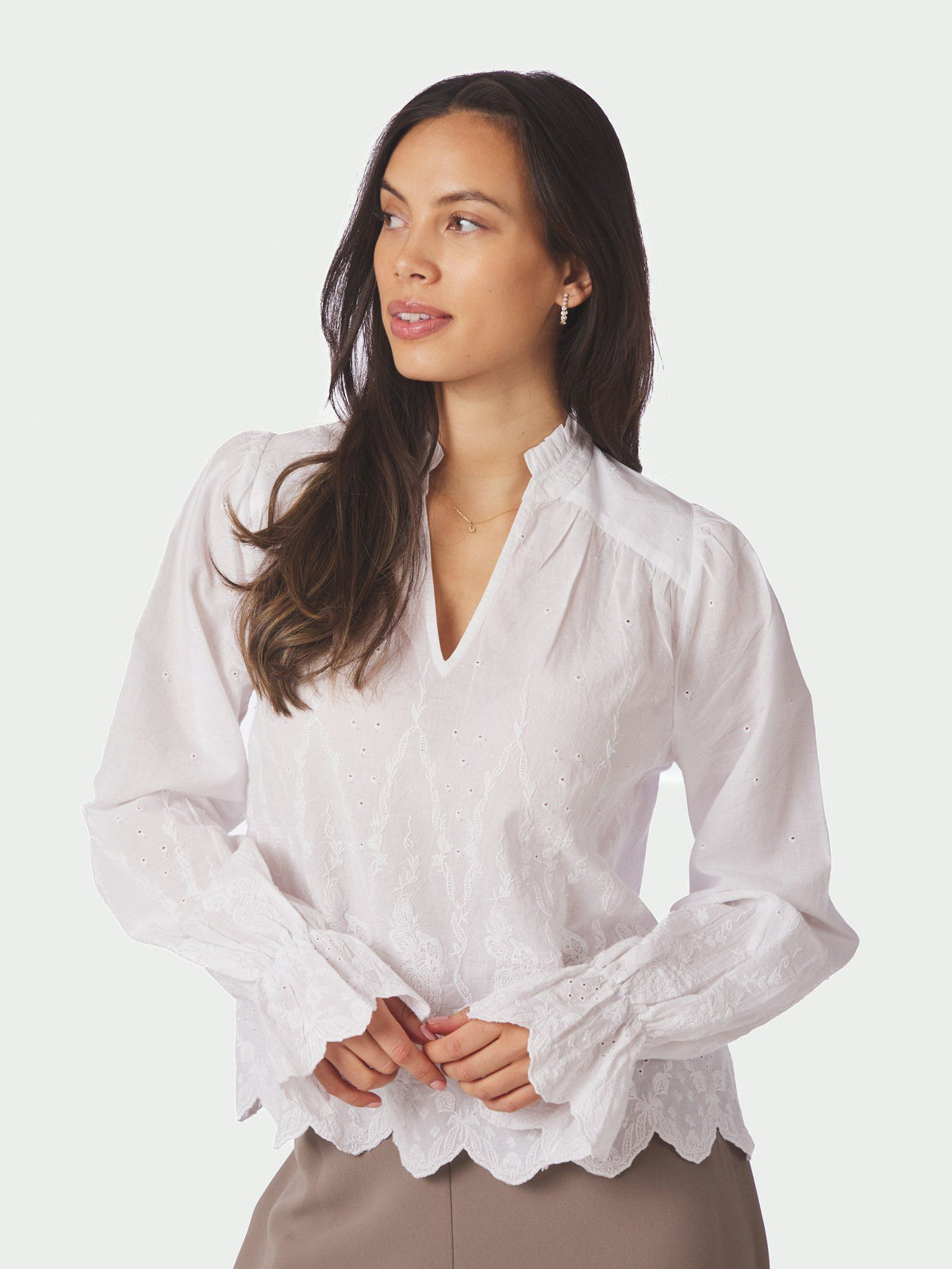 Neo Noir Amara Delicate Emb Blouse