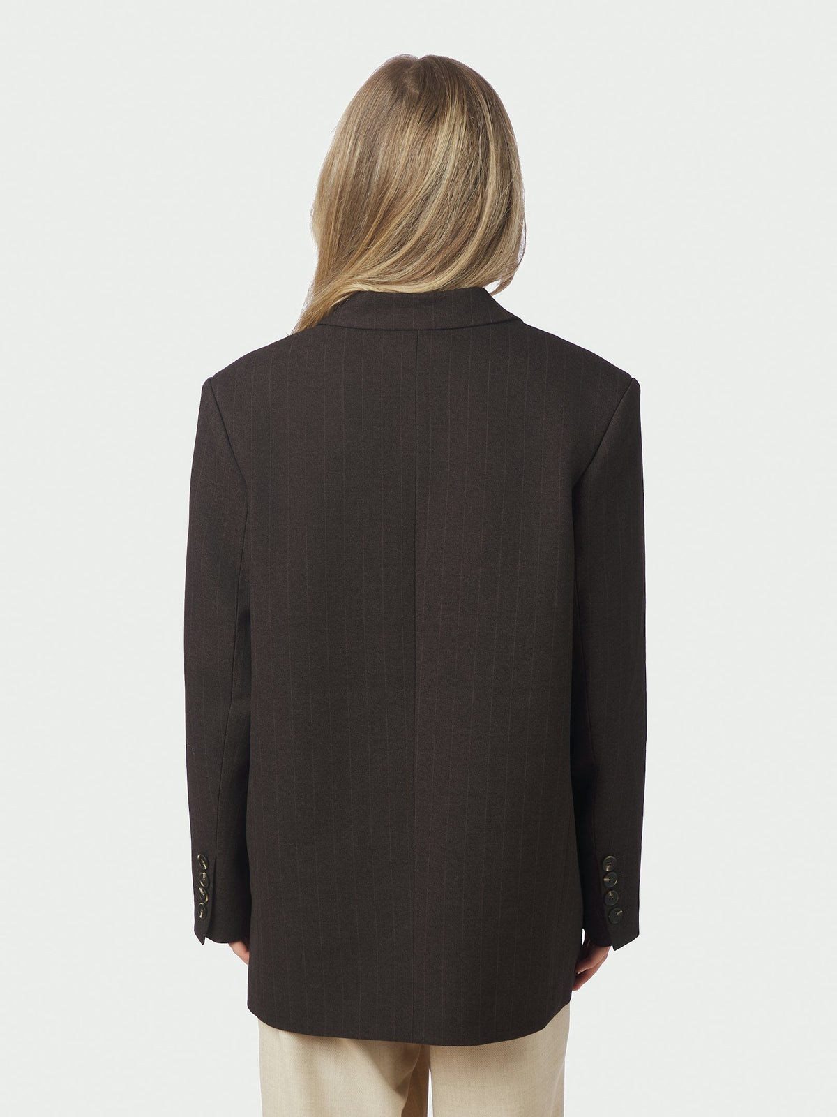 Neo Noir Gaby Pinstripe Blazer