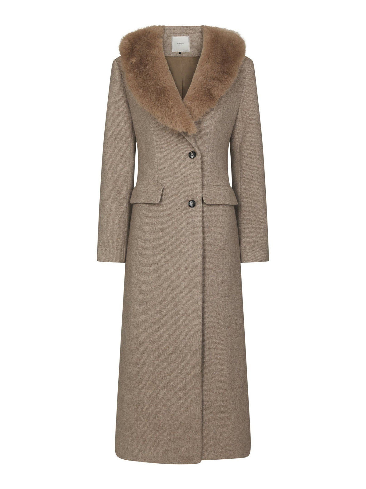 Neo Noir Corina Herringbone Twill Coat