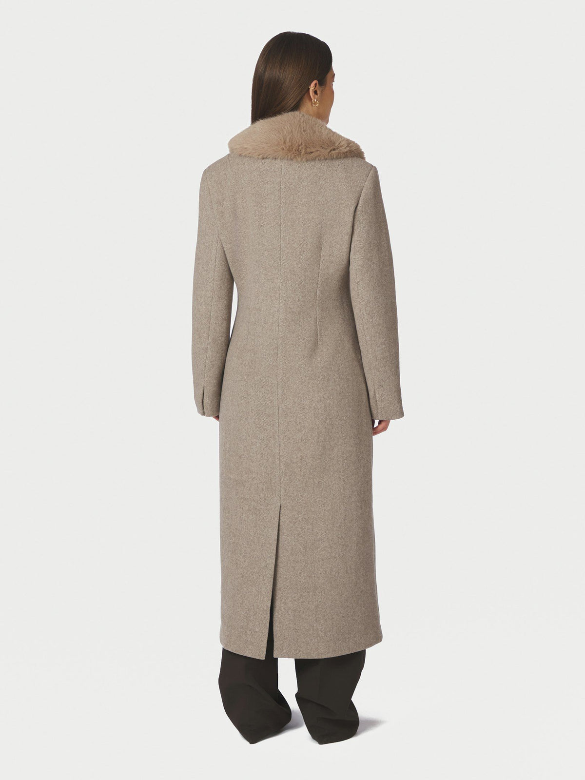 Neo Noir Corina Herringbone Twill Coat