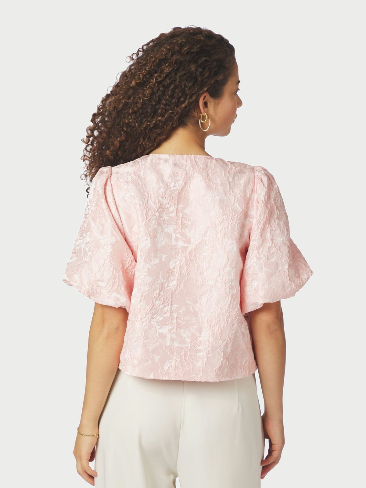 Neo Noir Aisa Soft Brocade Blouse