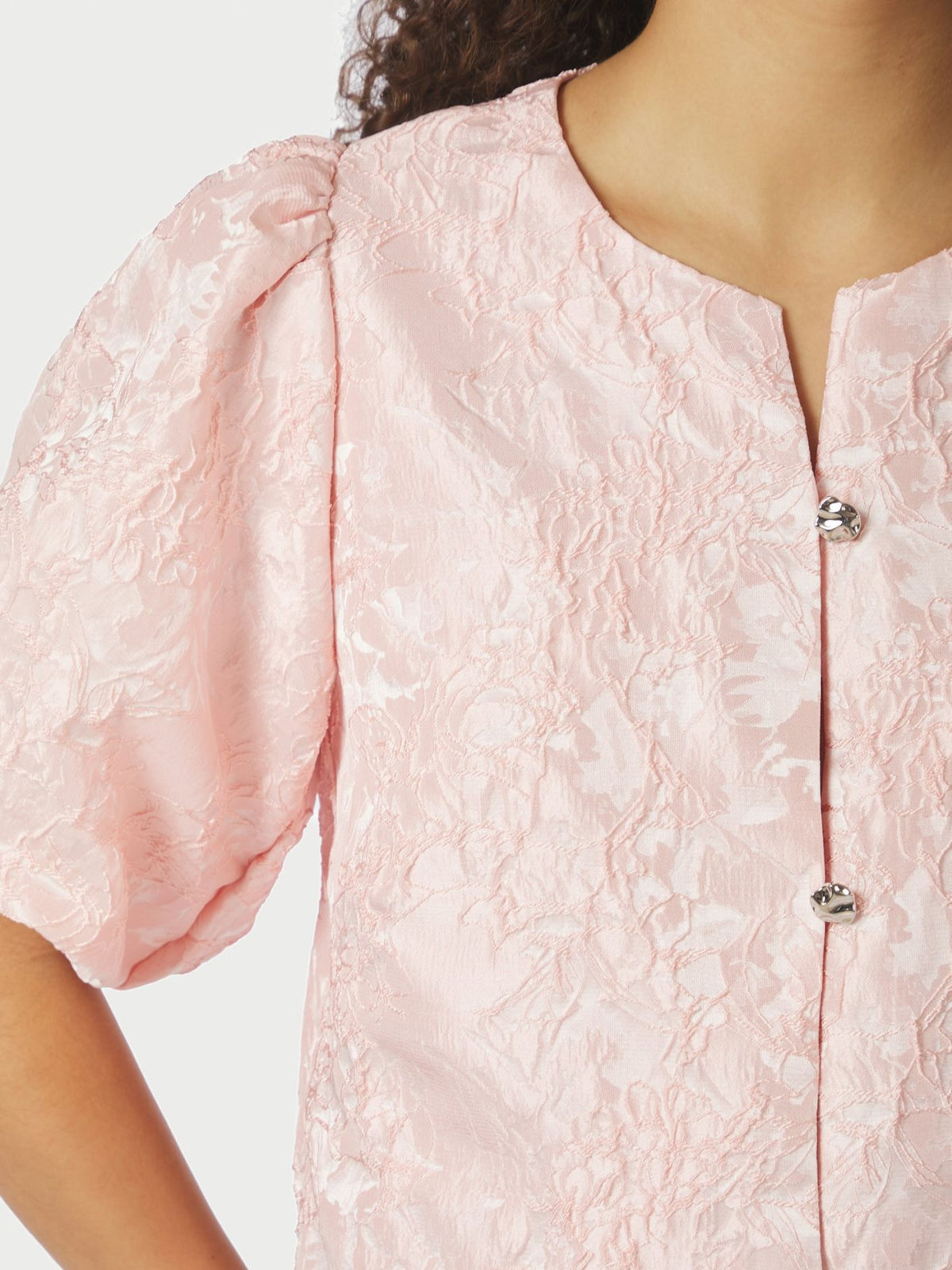 Neo Noir Aisa Soft Brocade Blouse