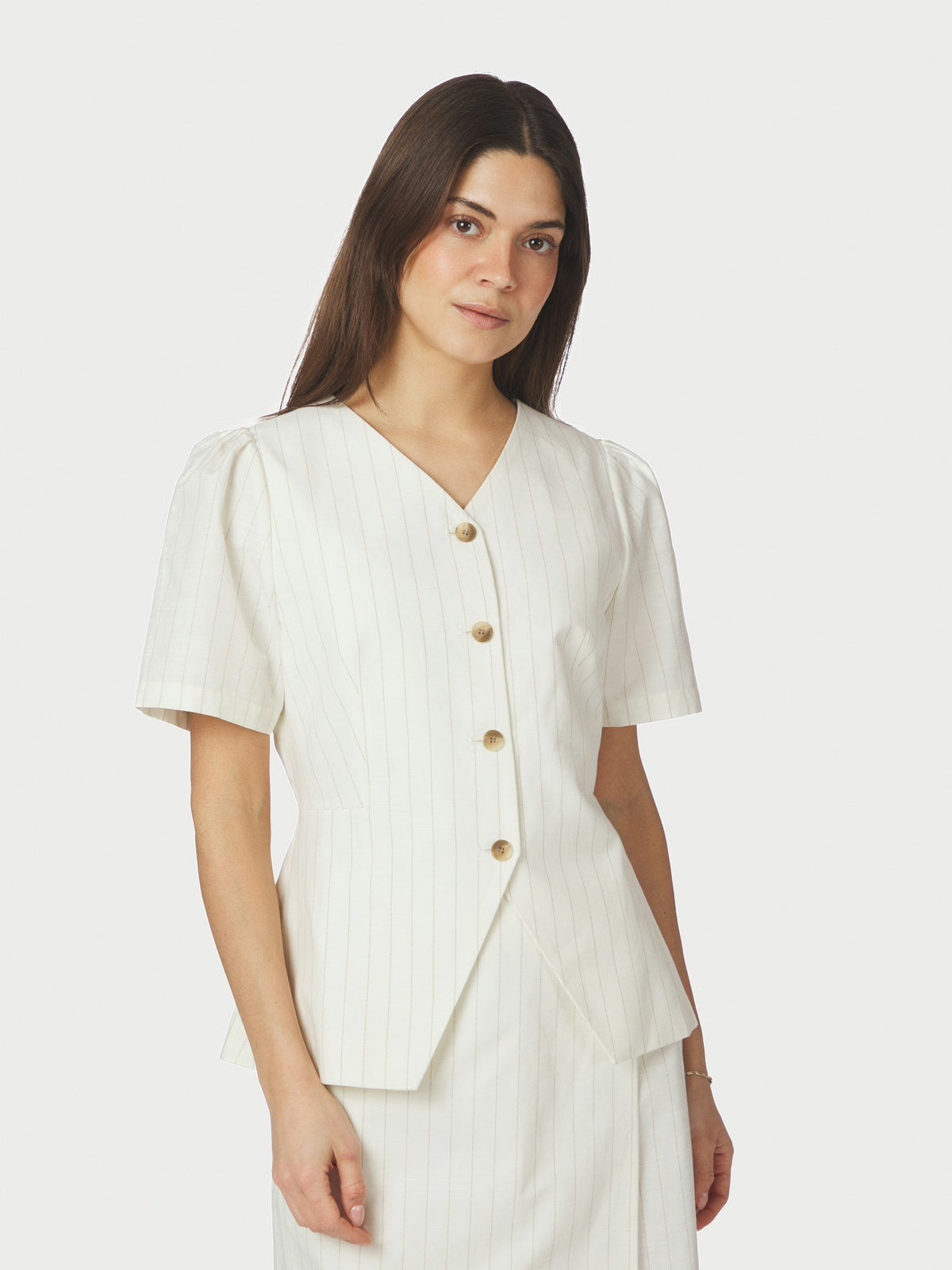Neo Noir Jules Summer Stripe Blouse