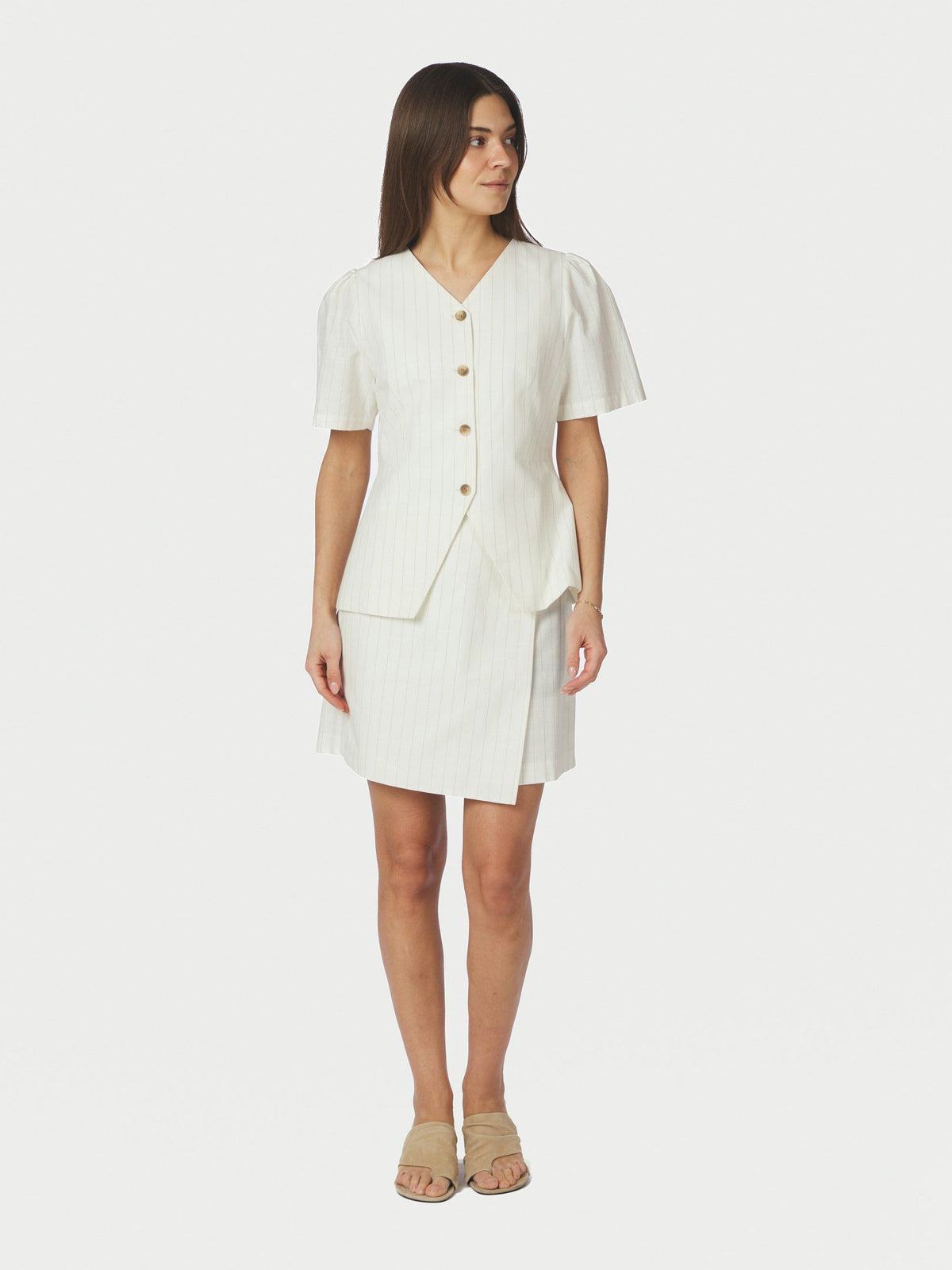 Neo Noir Jules Summer Stripe Blouse
