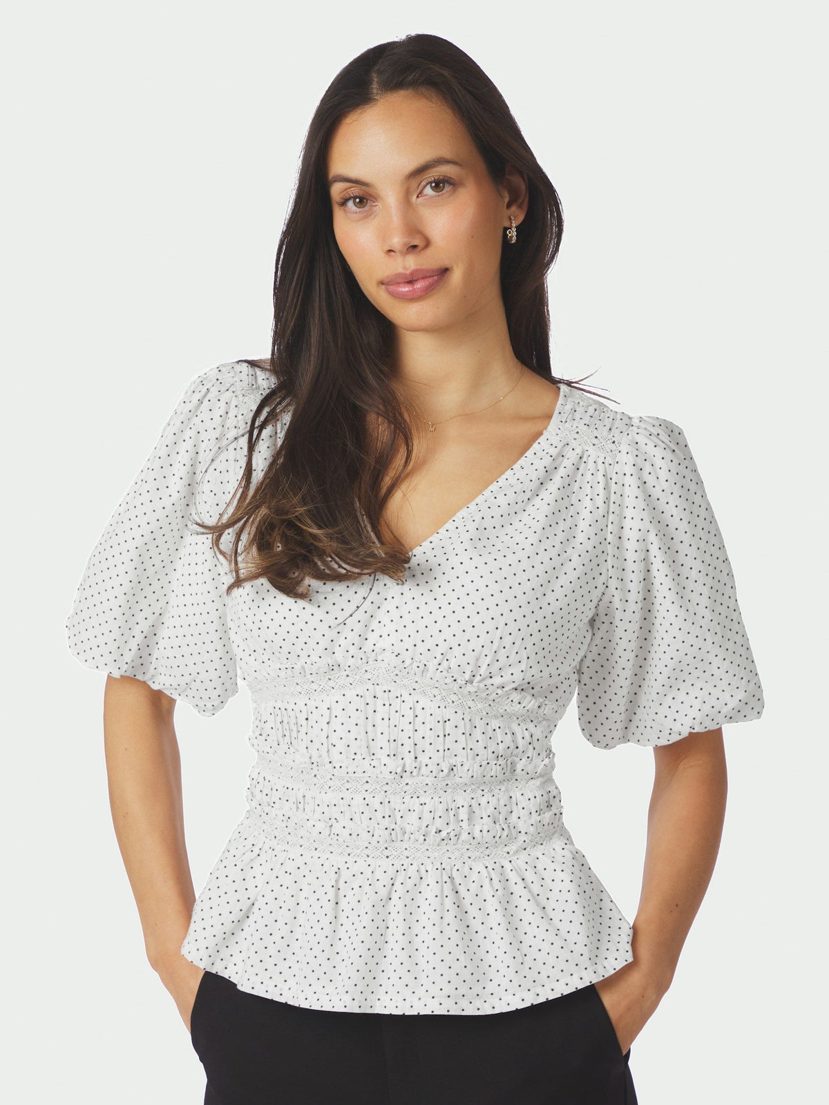 Neo Noir Sapura Mini Dot Blouse