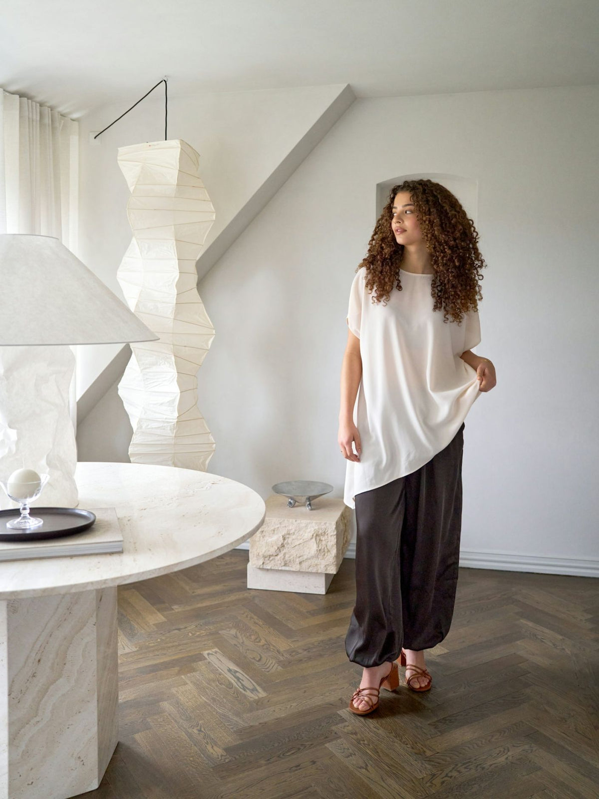 Neo Noir Nerita Asymmetric Blouse