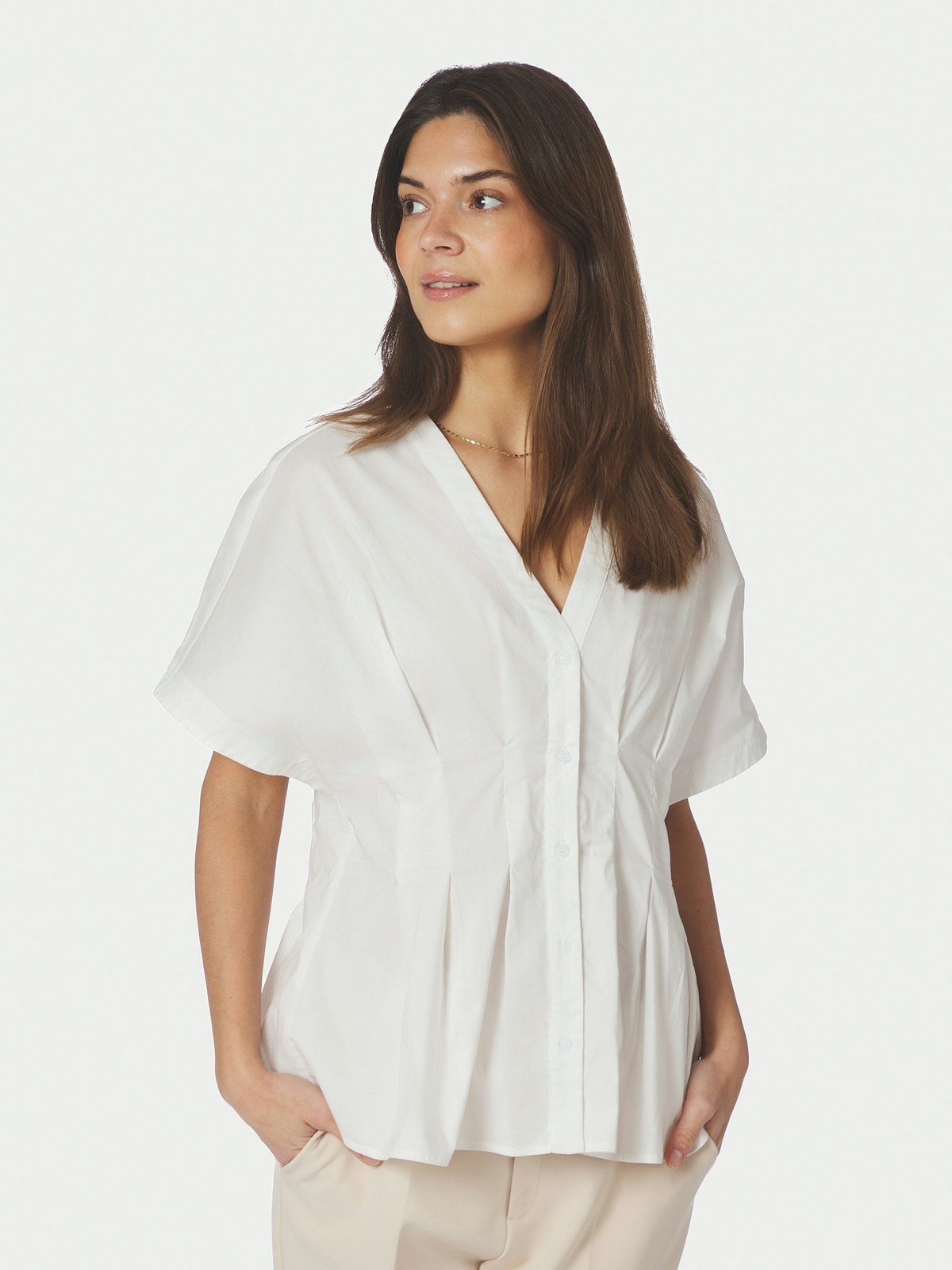 Neo Noir Adamma Poplin Blouse