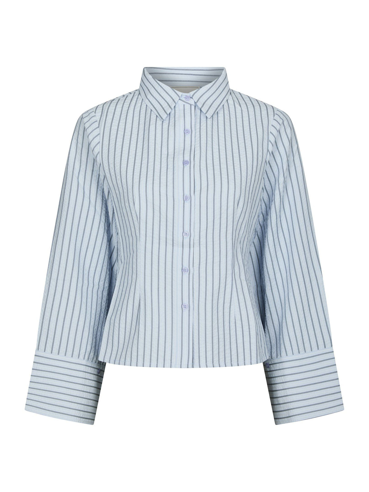 Neo Noir Rosa Striped Crepe Shirt