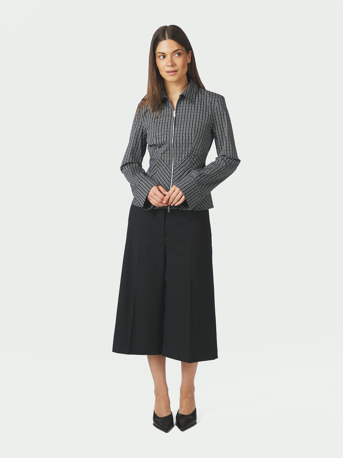Neo Noir Cathy Zip Shirt