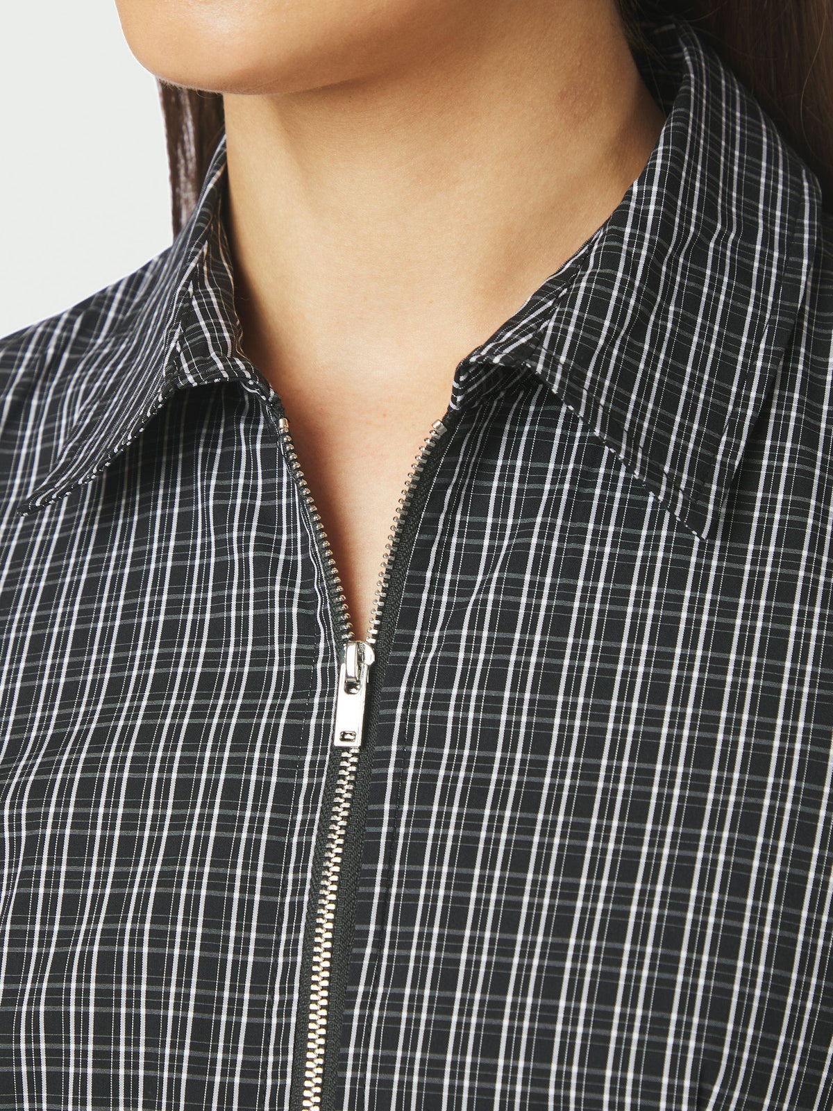 Neo Noir Cathy Zip Shirt