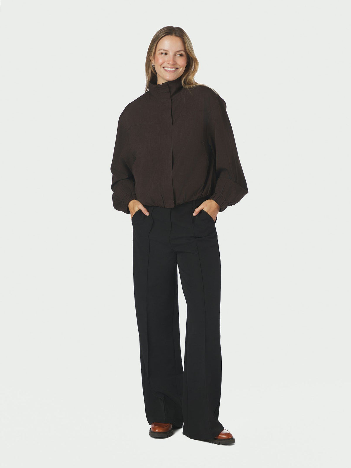Neo Noir Felicity Zip Blouse